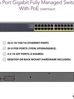 NETGEAR NetGear 26-Port POE Managed Switch GSM7226LP-100NES