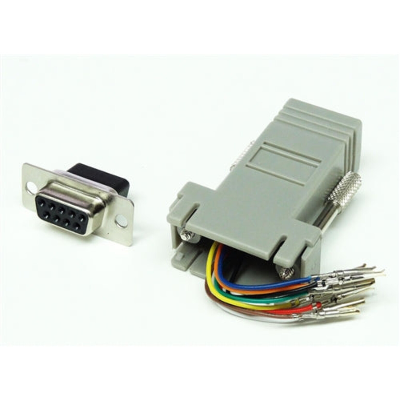 DB9F/RJ45F Modular Adapter