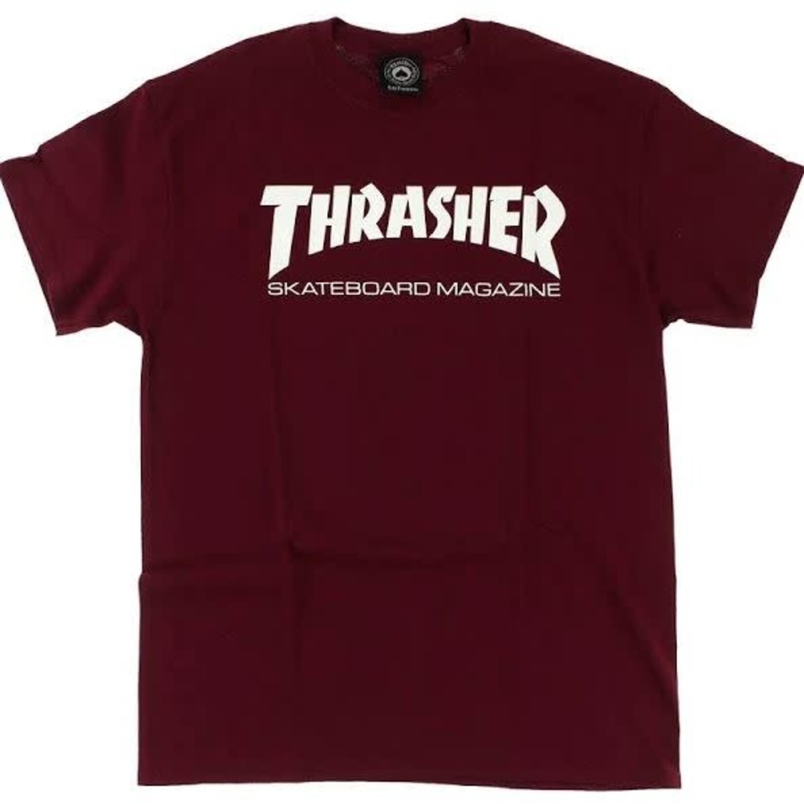 Thrasher Tee-Thrasher Skate Mag logo-Maroon