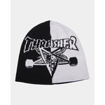 Thrasher Beanie-Thrasher-Skategoat Split-Black/White