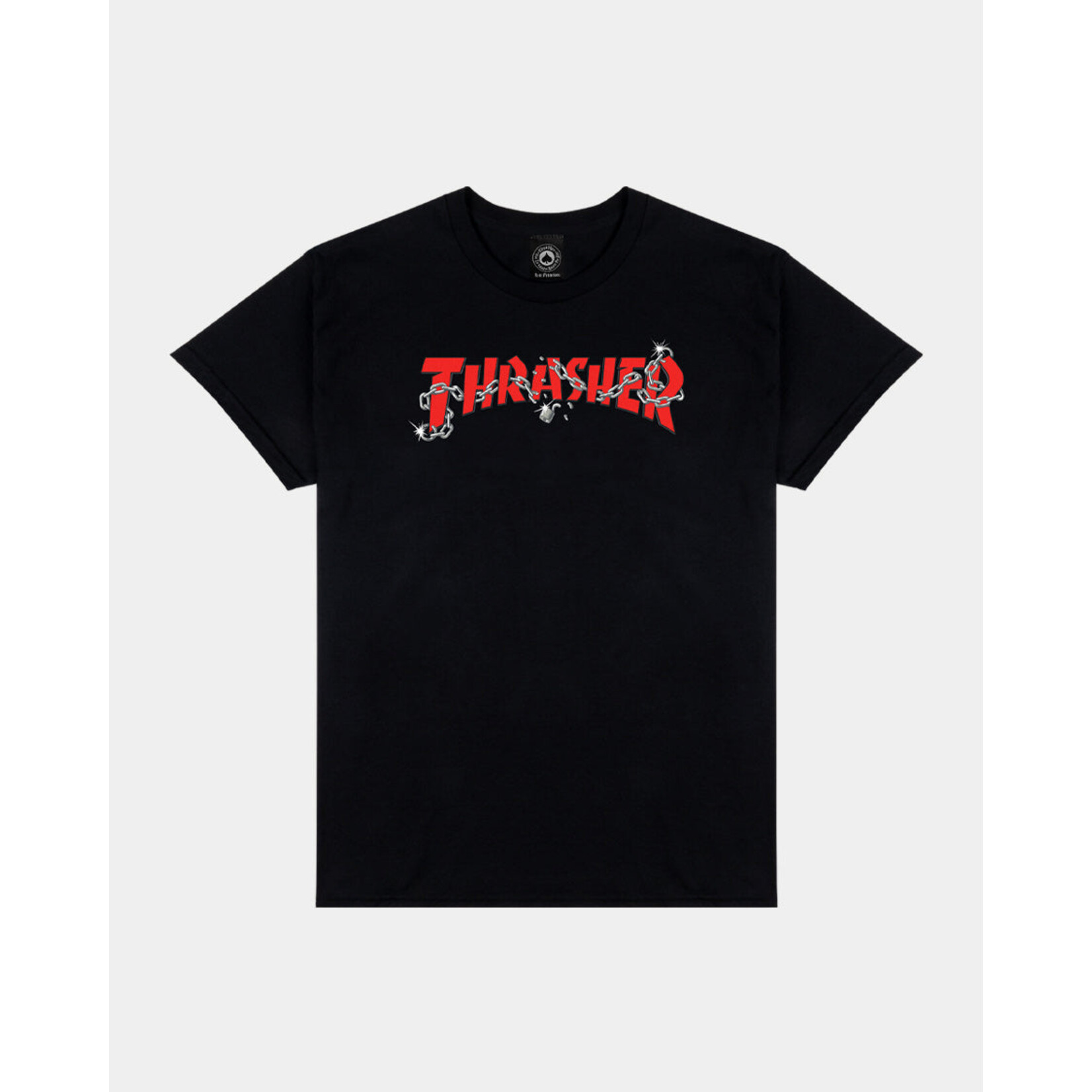 Thrasher Tee-Thrasher-Chains-Black