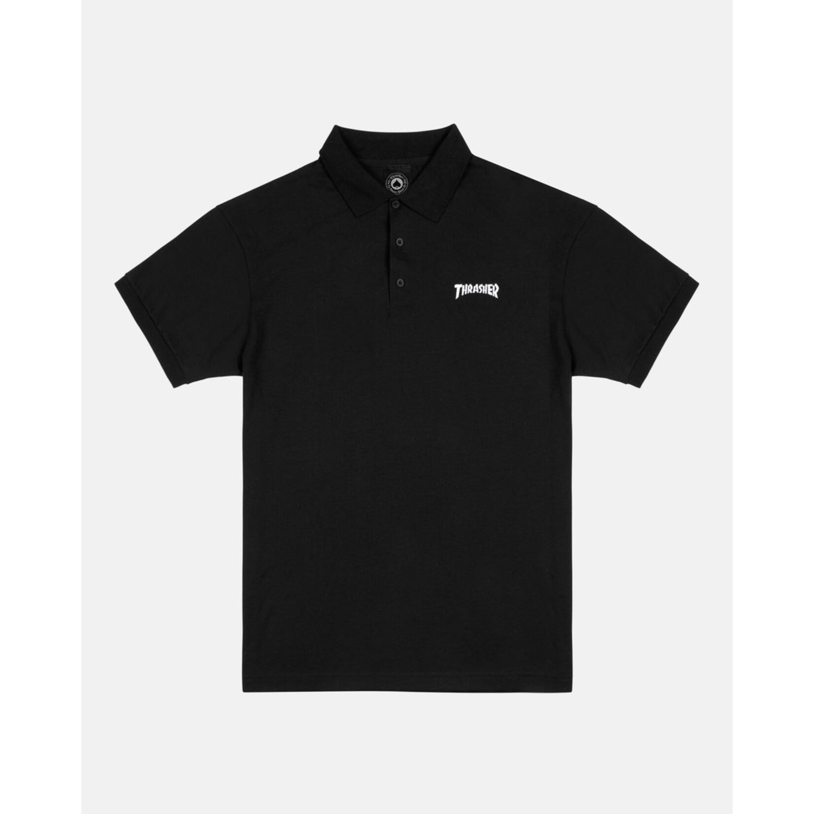 Thrasher Tee-Thrasher-Polo-Black