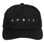 April Hat-April-EMB Snapback-Black White