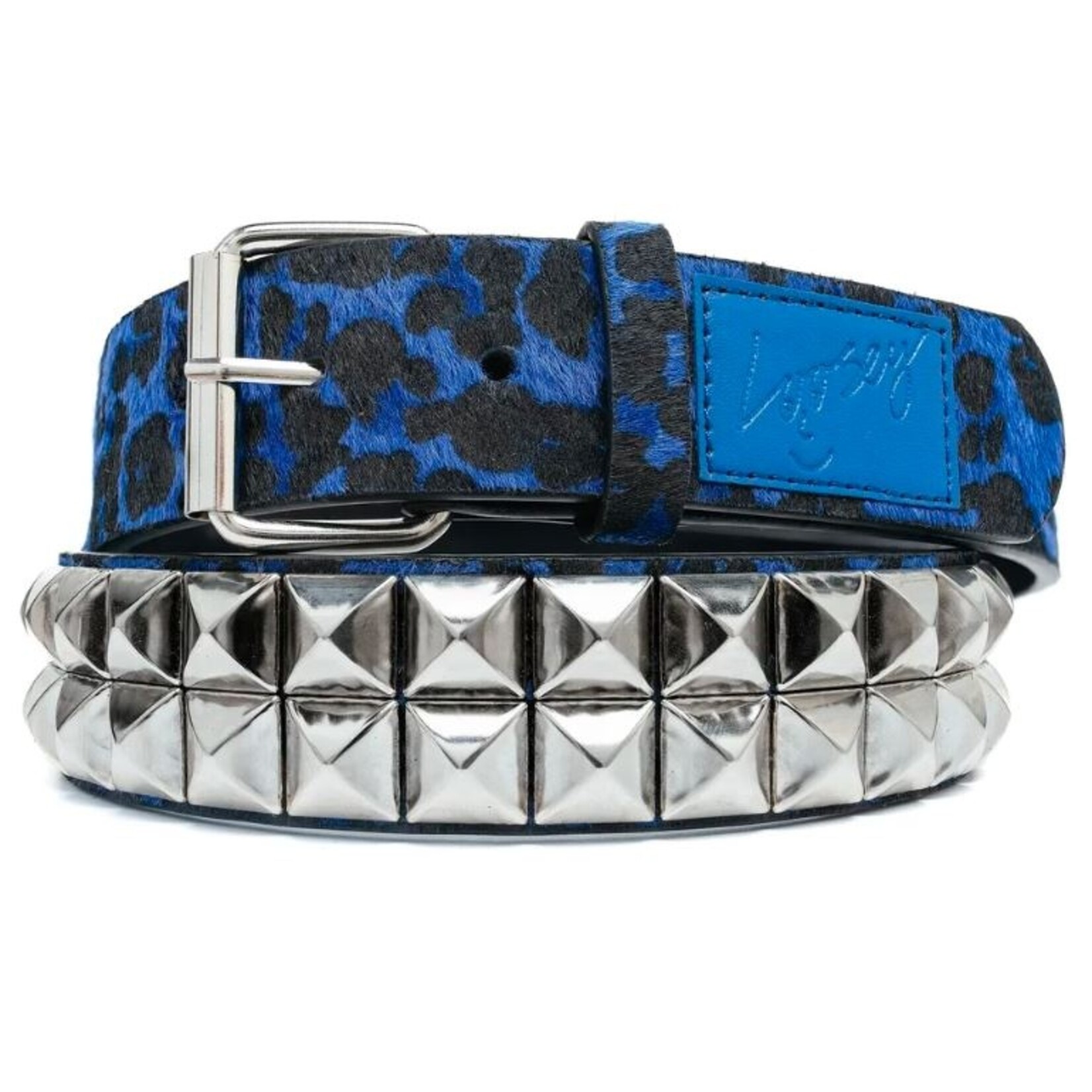 Loosey Loves You Loosey - Blue Cheetah Studded Belt
