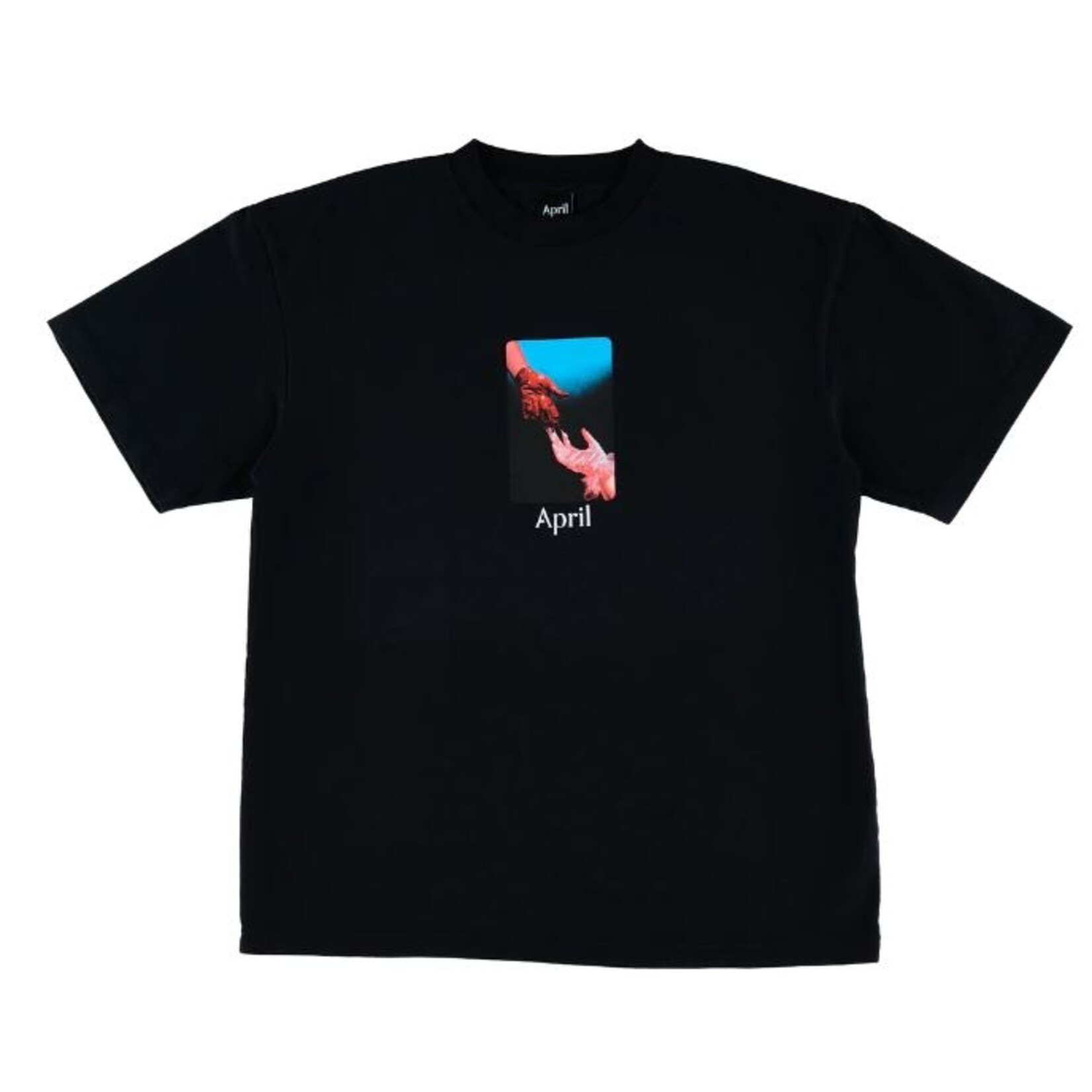 April Tee-April-MATERIAL TEE - BLACK