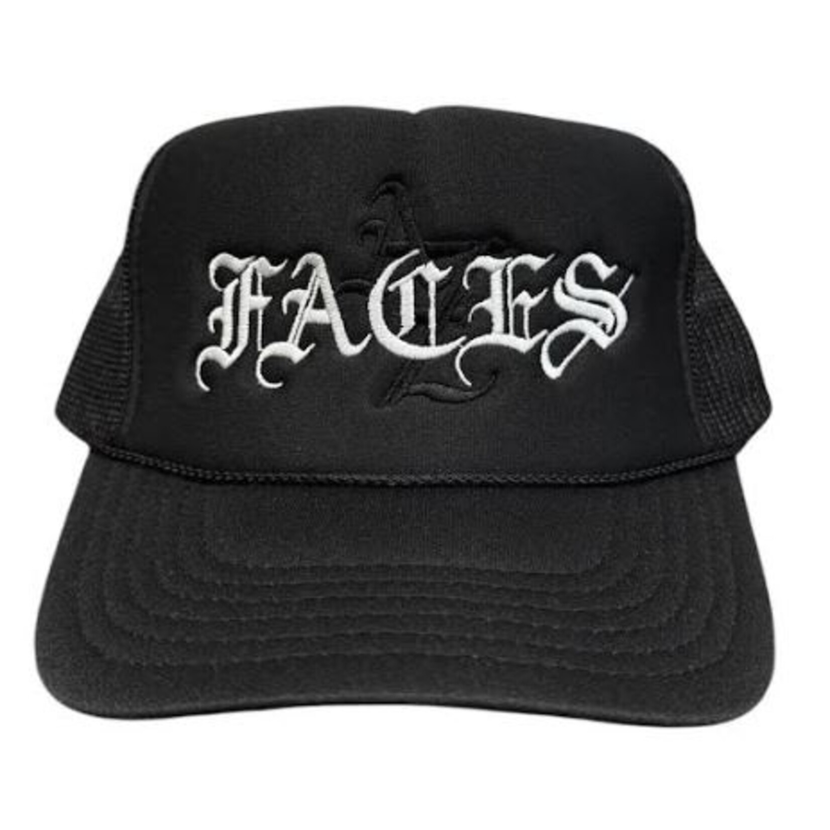 Faces Hat-Faces-AZ Trucker Black White