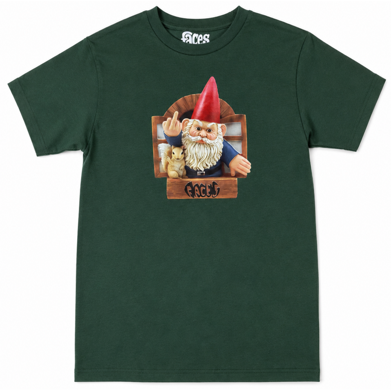 Faces Tee-Faces-Nice Knowming You-Green