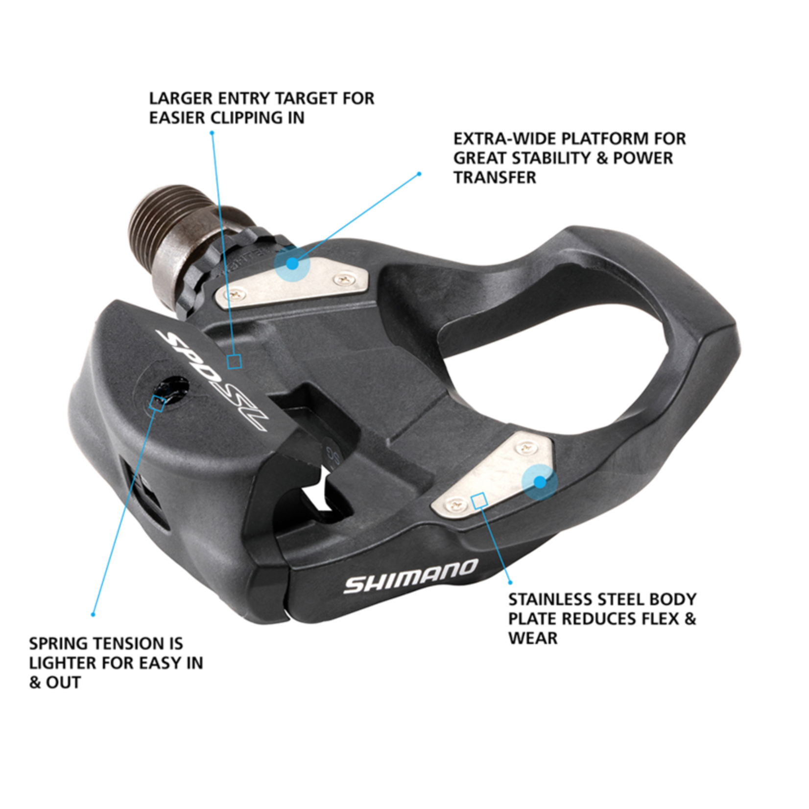 SHIMANO Shimano PD-RS500 SPD-SL Pedals