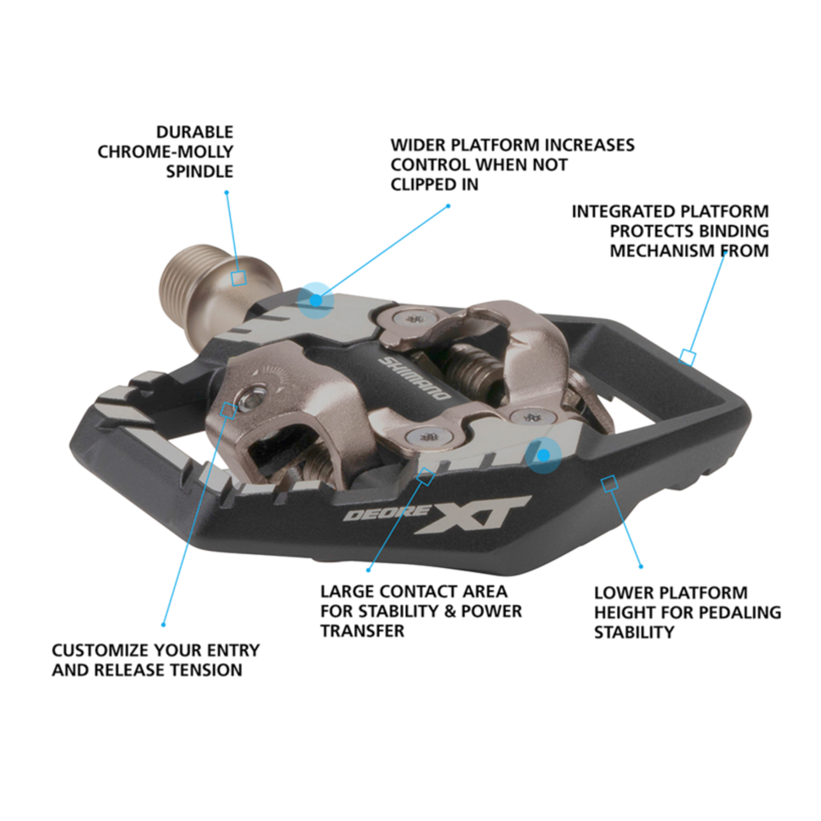 SHIMANO Shimano PD-M8120 Deore XT SPD Pedals