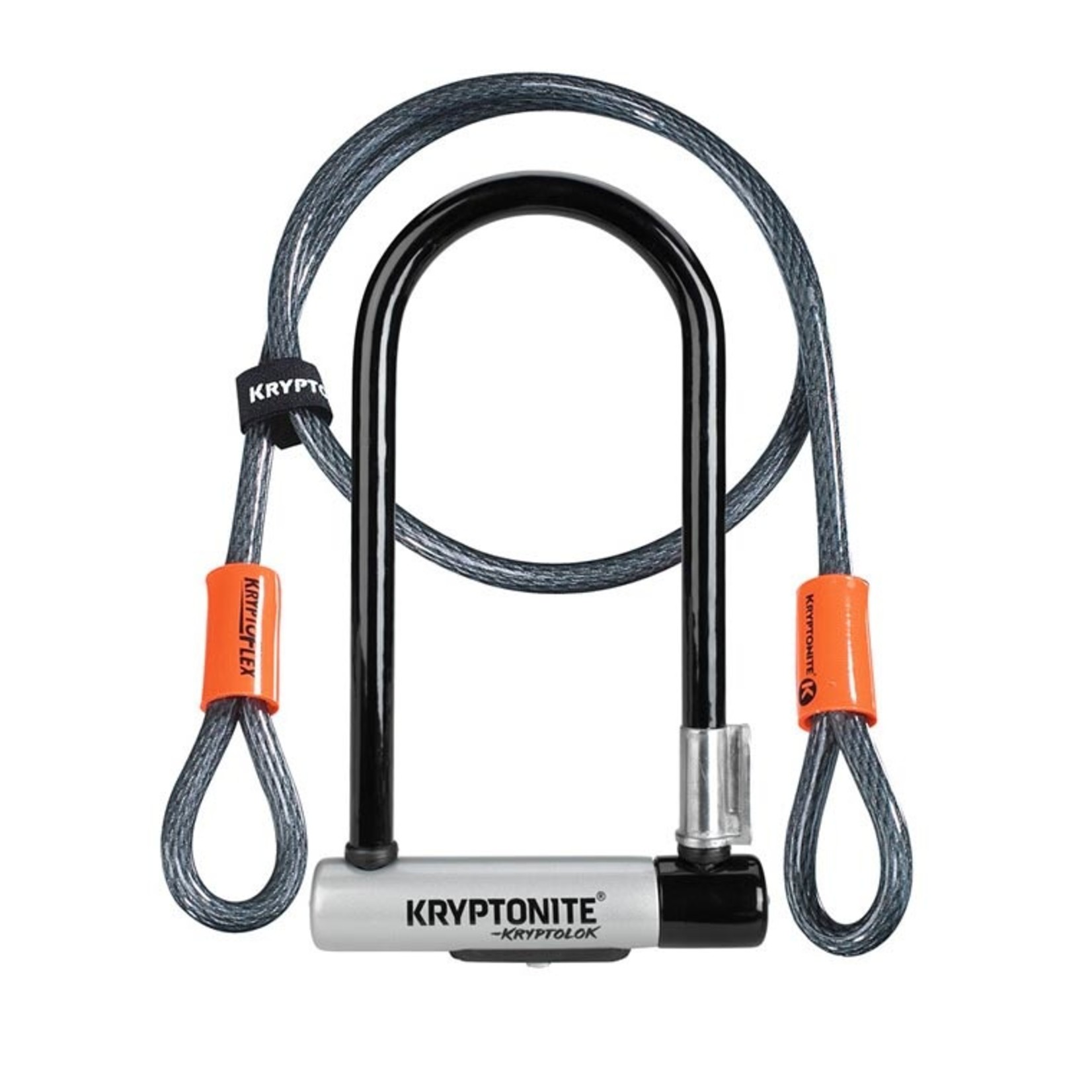 KRYPTONITE Kryptonite Kryptolok STD U-Lock w/ 4' Flex Cable