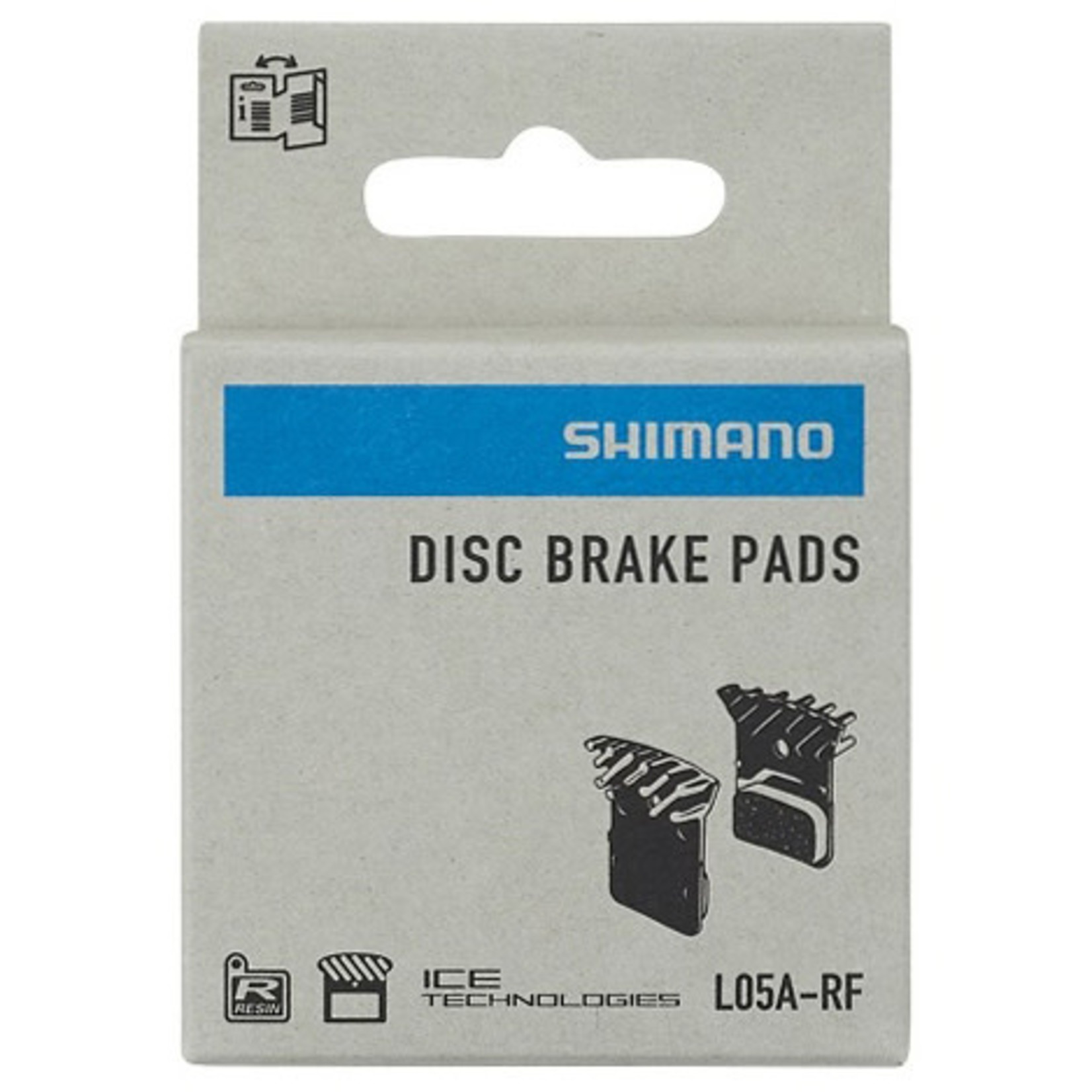 SHIMANO Shimano L05A-RF Resin Disc Pad  w/Fin for Flat Mount Road Calipers