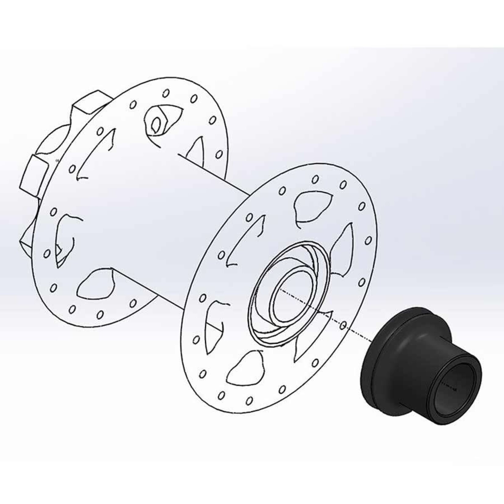 WOLF TOOTH Wolf Tooth Boostinator For DT180/190/240 Front Hubs
