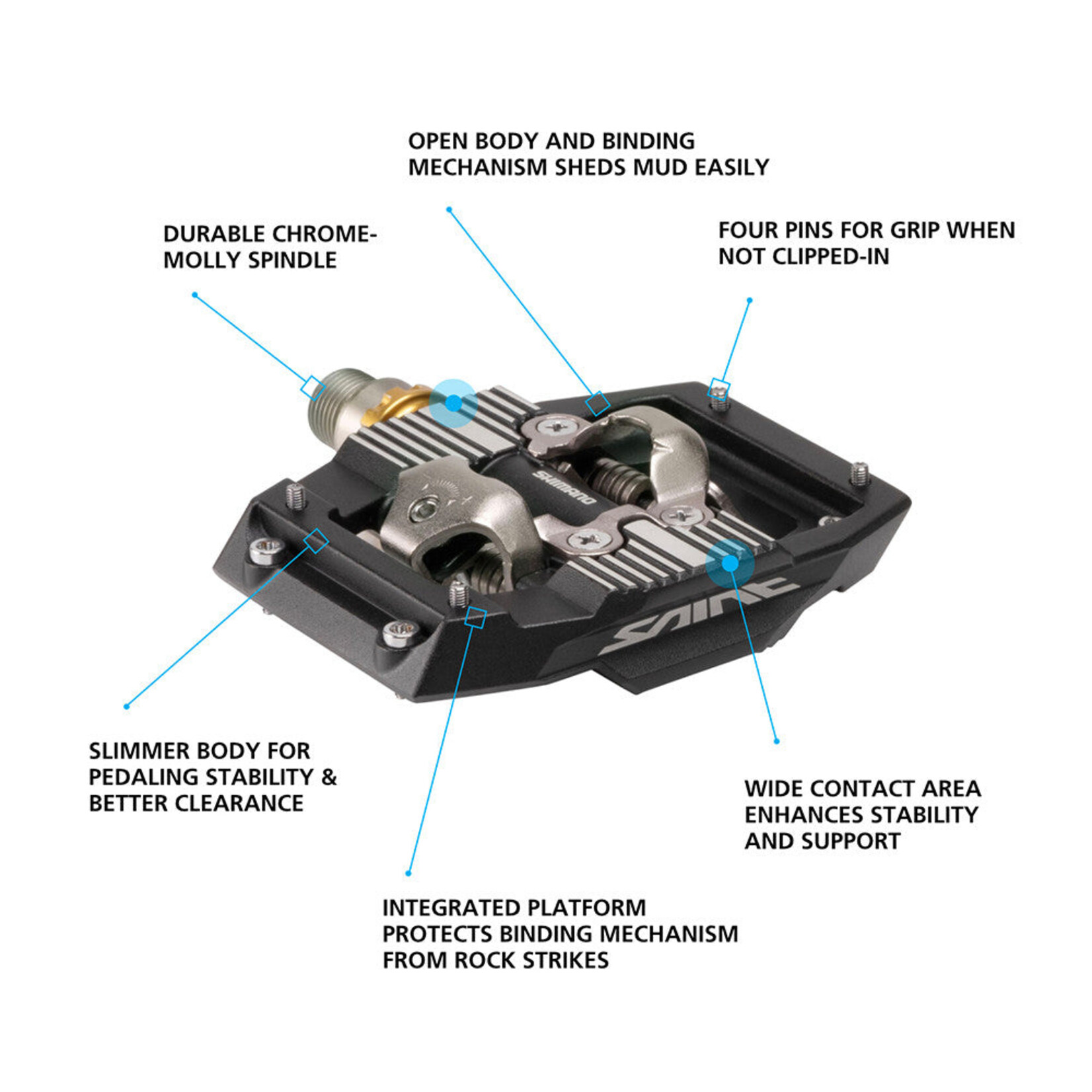 SHIMANO Shimano PD-M821 Saint SPD Pedal