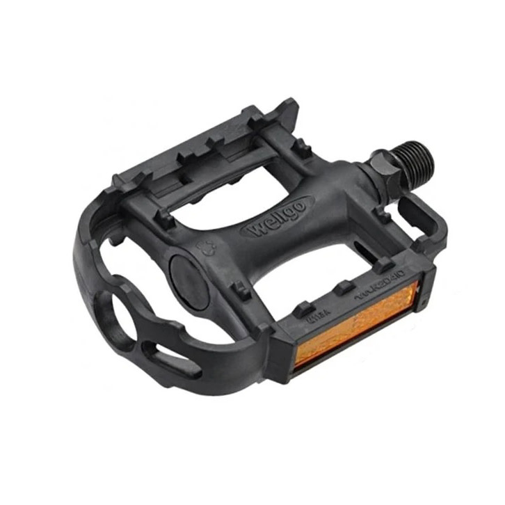 Pédales Wellgo Aluminium Argent Avec Sangles D'orteils MKS Pour Vélo Route