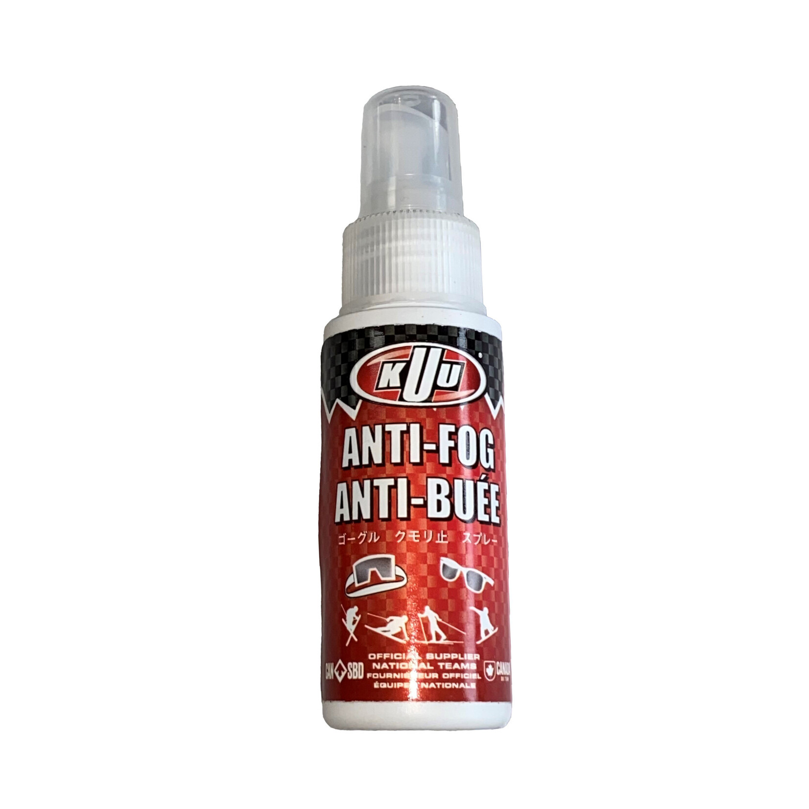 KUUSPORTS MFG KUU Anti-Fog Goggle and Glasses Spray, 2oz