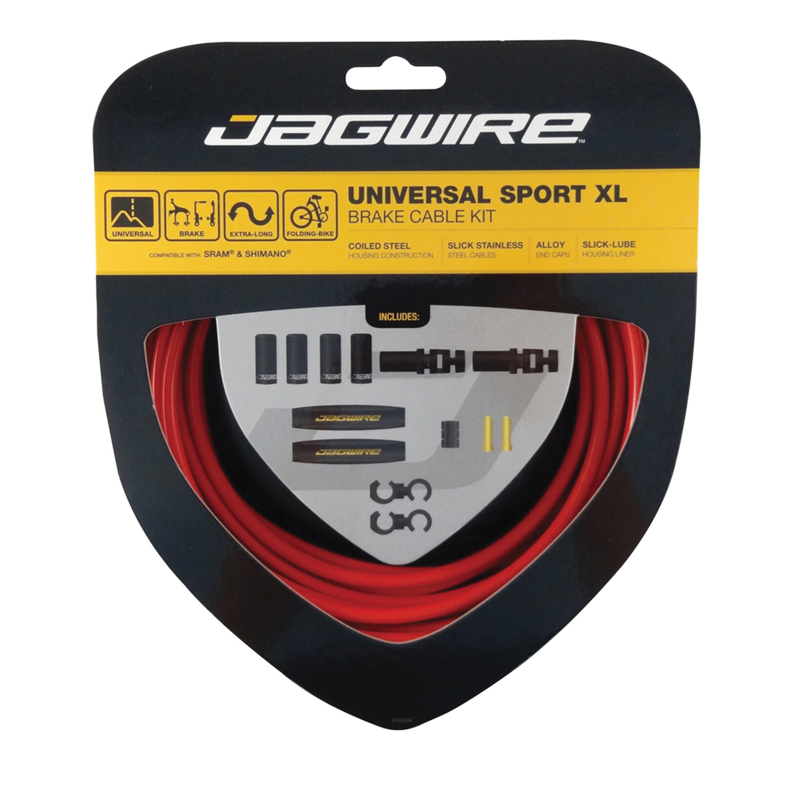 JAGWIRE Jagwire Universal Sport XL Brake Cable Kit, Road/MTB