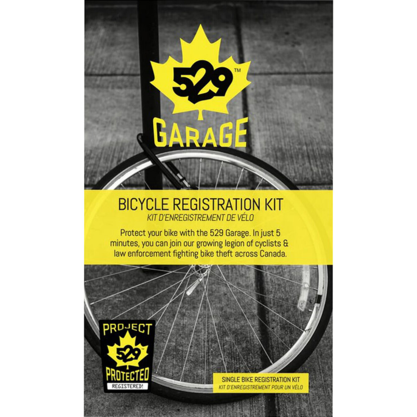 529 Project 529 Shield Bicycle Registration Kit