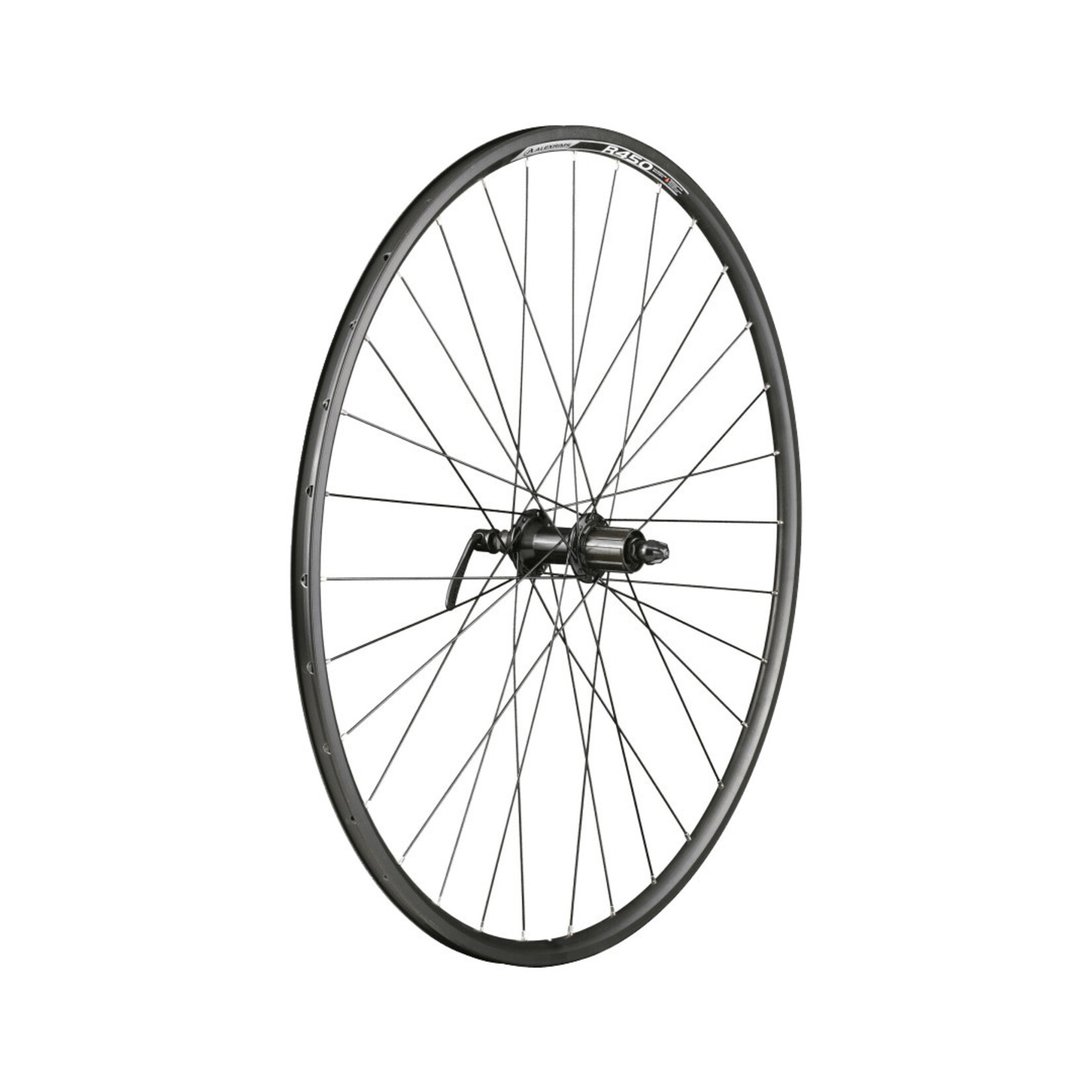 Sta-Tru 700c Double-Wall Alloy Rear Wheel, Black, 10spd, 130mm Q/R, 32H