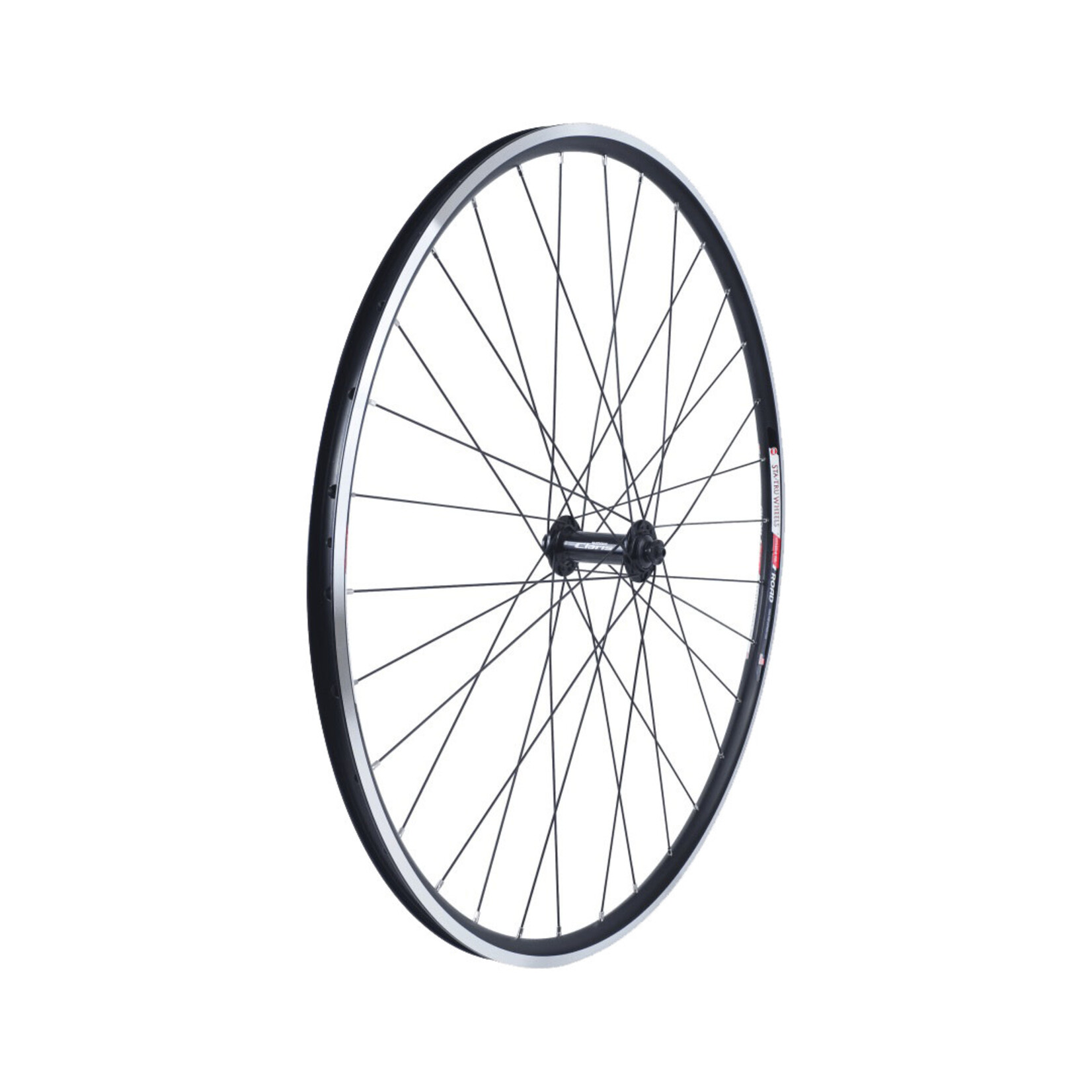 Sta-Tru 700c Double-Wall Alloy Front Wheel, Black 100mm Q/R, 32H