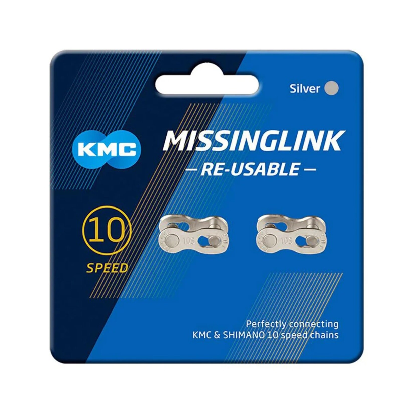 KMC KMC CL559R Missing Link 10 speed, Pair, Silver