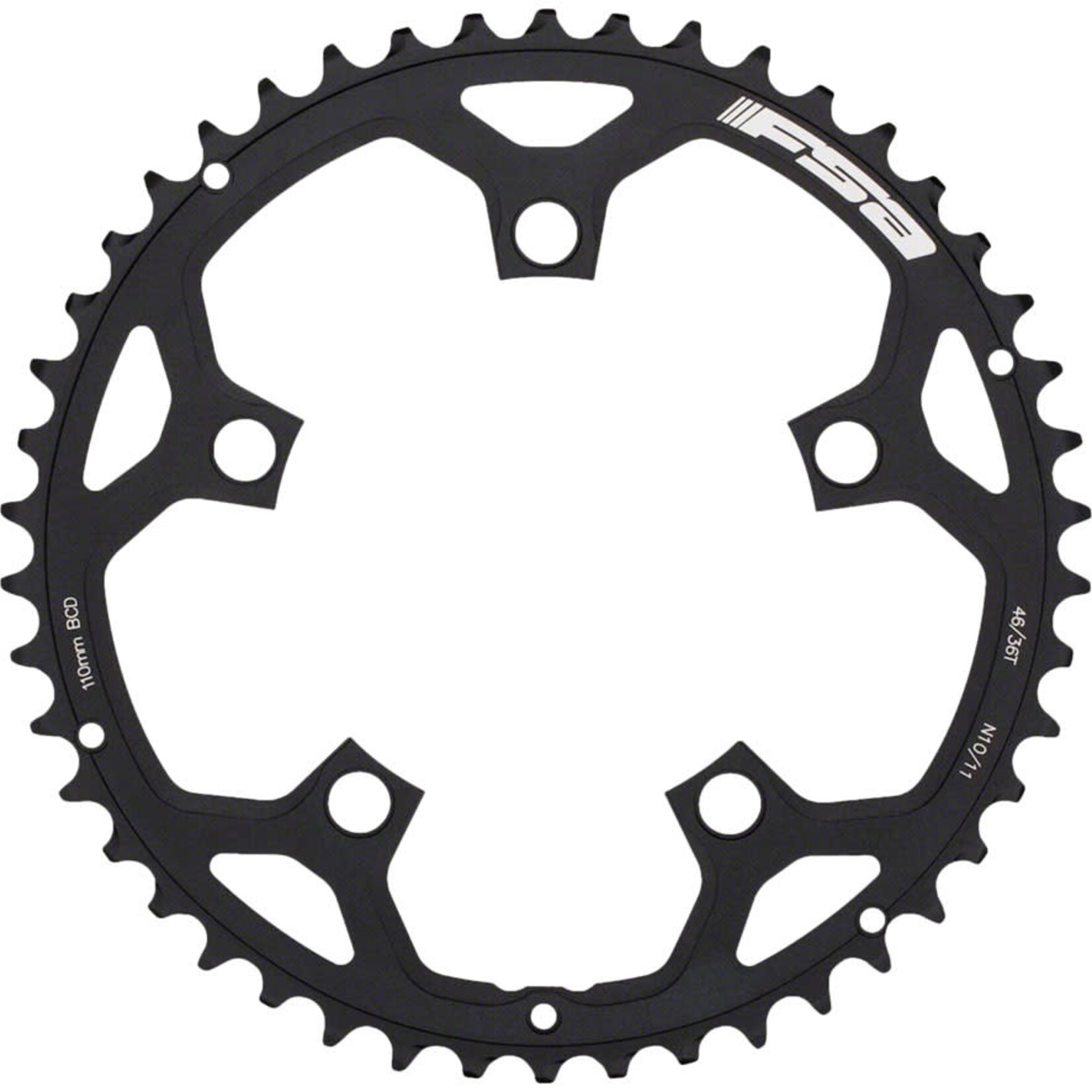 FSA FSA Tempo Pro Road Chainring, 46t, 8-11spd, 110mm, 5-bolt