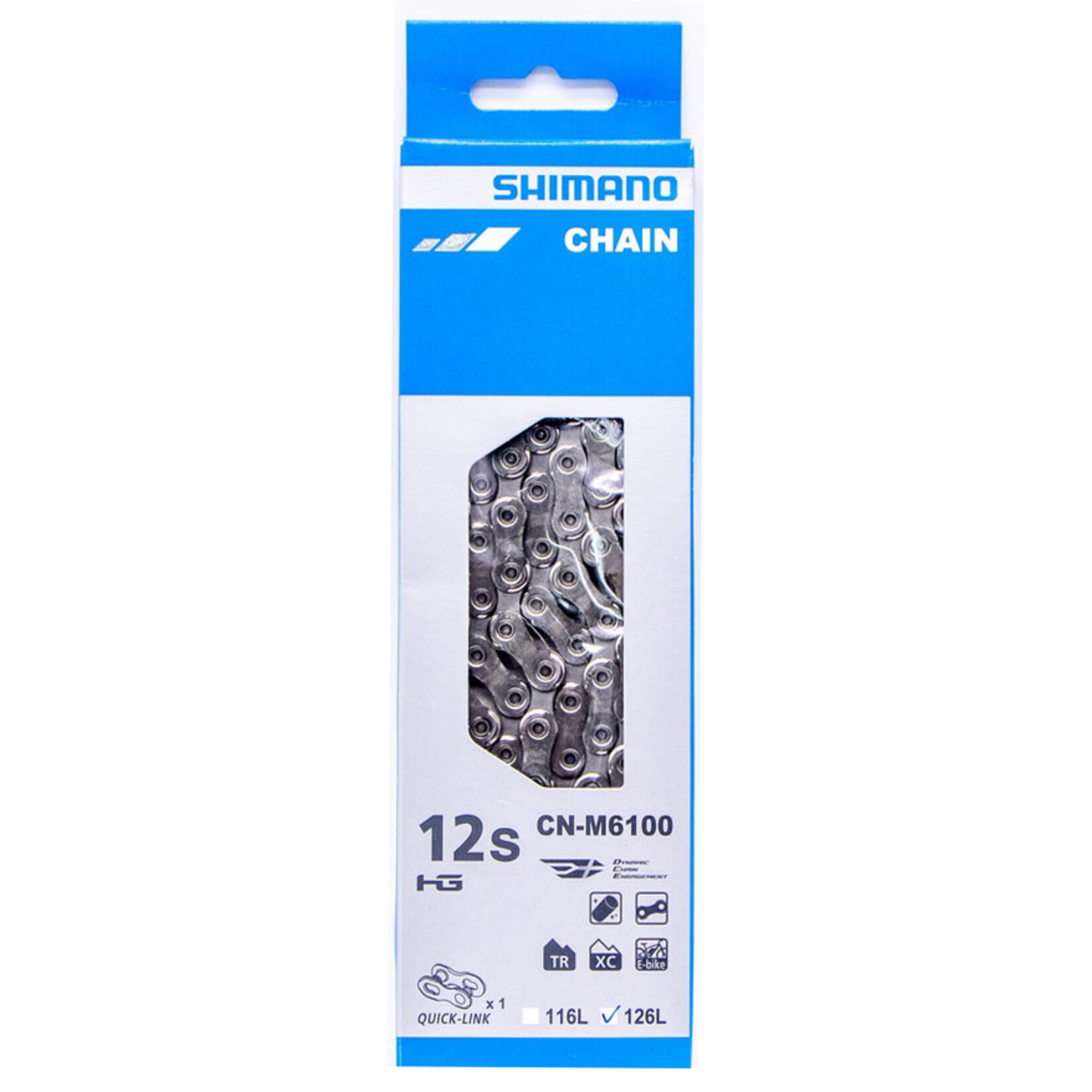 SHIMANO Shimano 12spd CN-M6100 Deore Chain, 126 Links