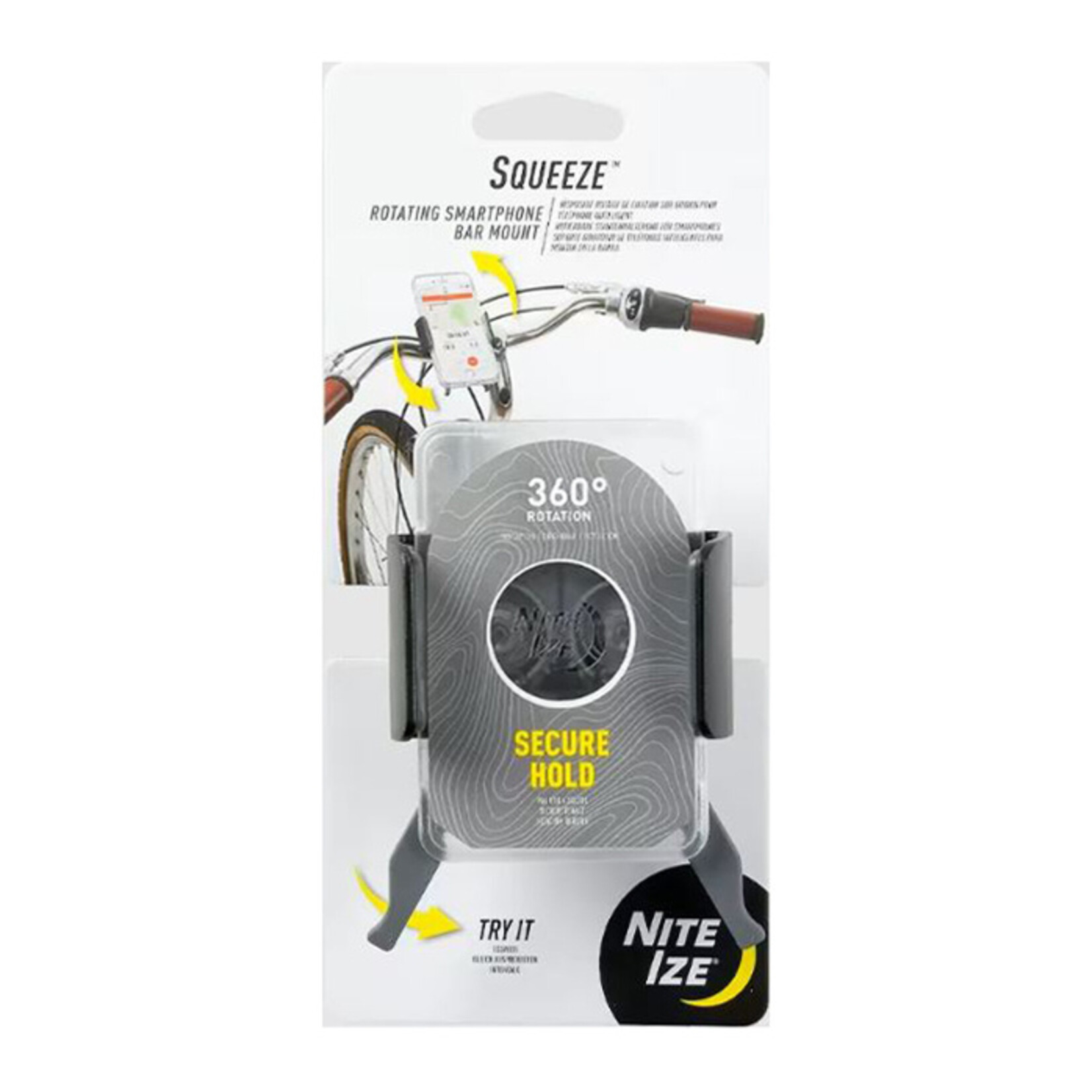 NITE IZE Nite Ize Squeeze Rotating Smartphone Bar Mount