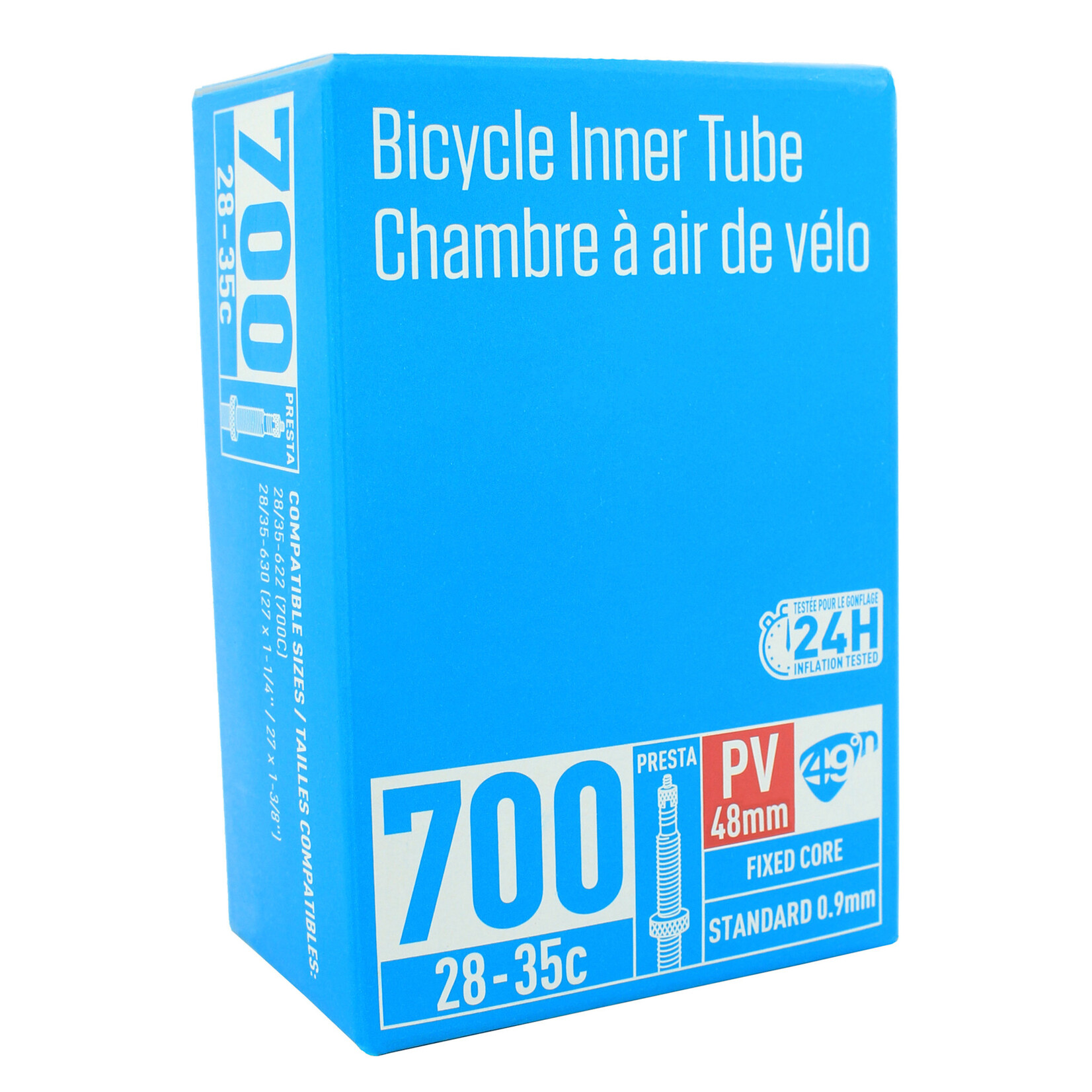 49N 49N 700C (622) x 28-35mm Inner Tube, Presta 48mm