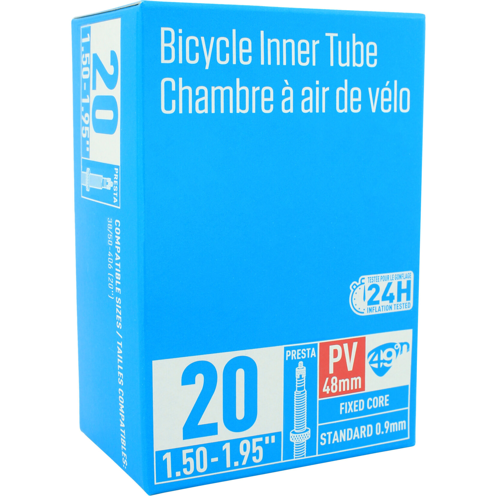 49N 49N 20" (406) x 1.50-1.95" Tube, Presta 48mm