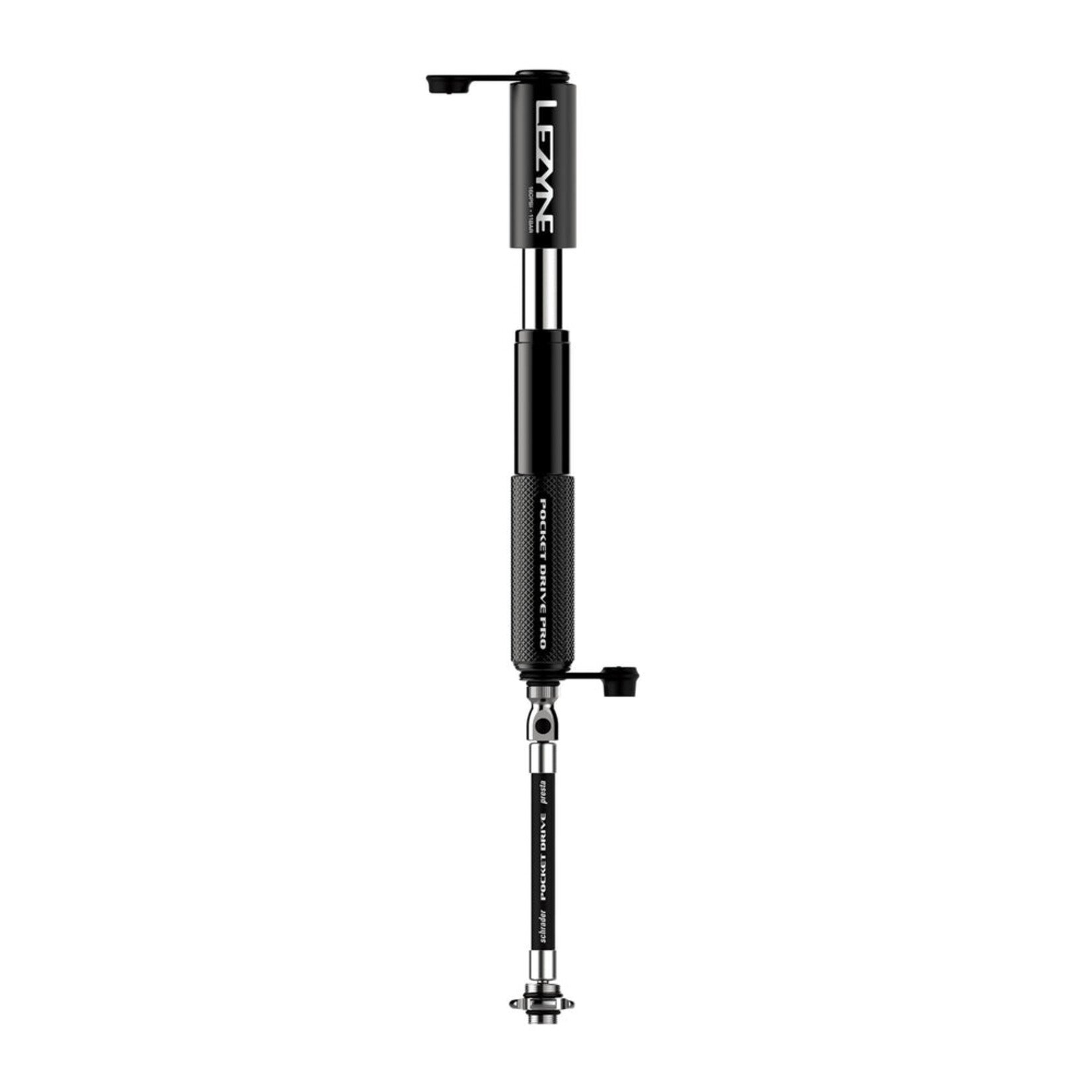 LEZYNE Lezyne Pocket Drive Pro HP Mini Pump, Abs Flip Chuck, 160Psi