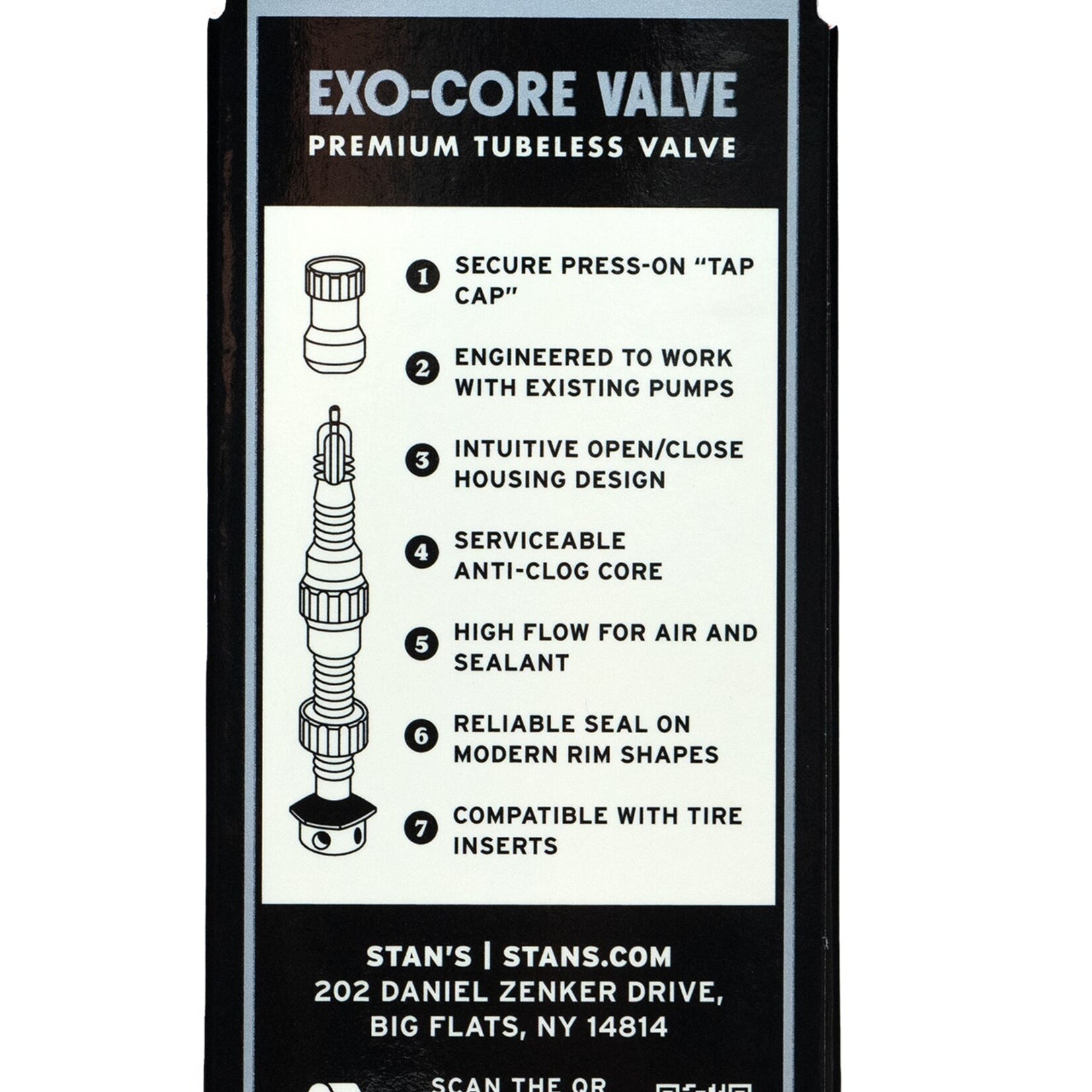 STAN'S Stan's Tubeless Exo-Core Valves