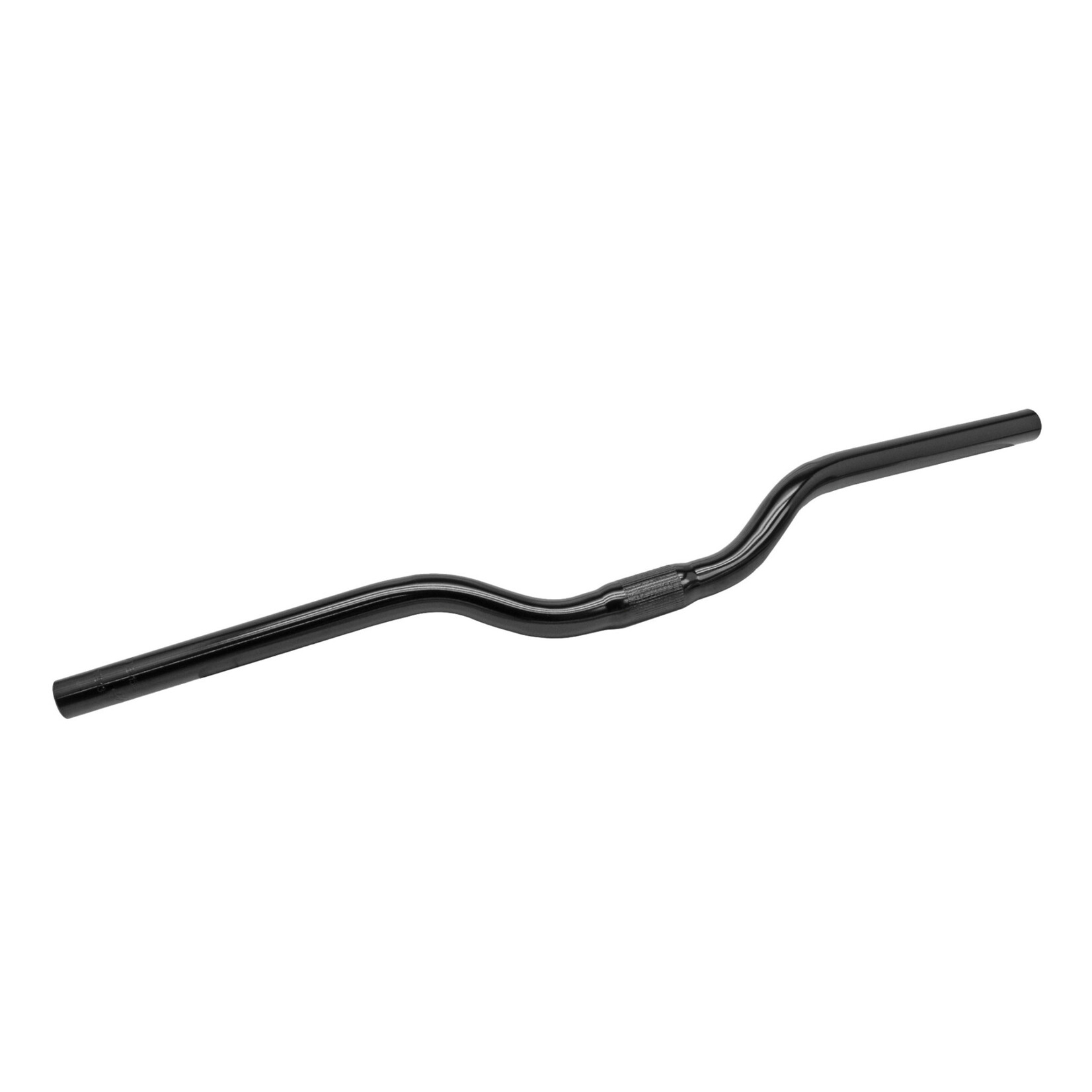 49N 49N Steel Riser Handlebar, 25.4mm, 620mm, Black