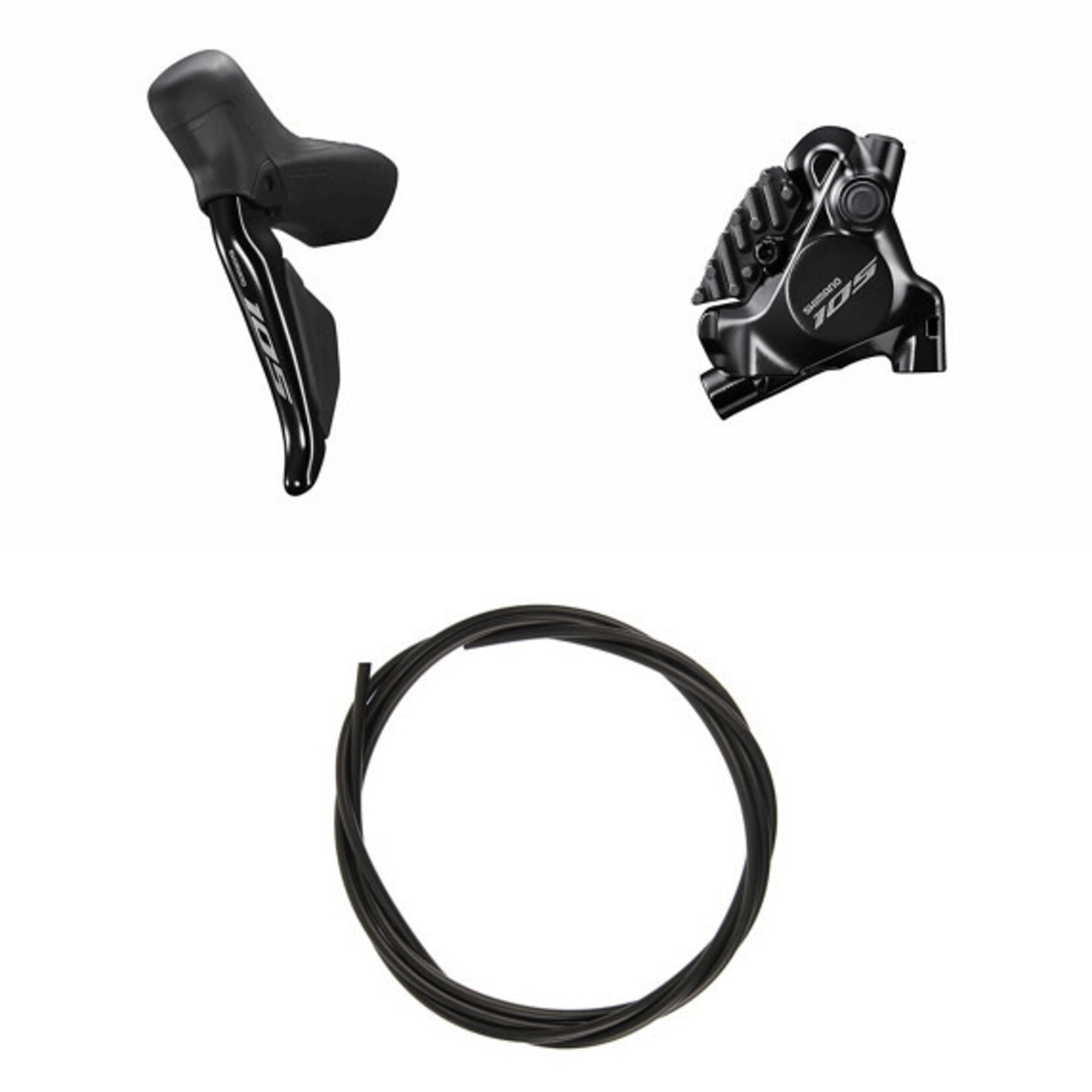 SHIMANO Shimano 2spd 105 ST-R7170-FR Di2 Shift Lever w/ BR- R7170 Hydraulic Caliper, Flat Mount