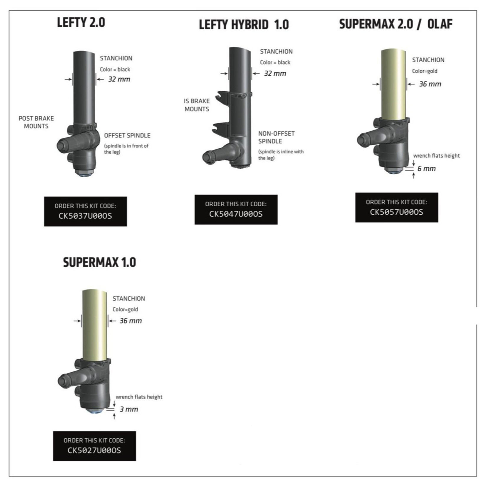 CANNONDALE Cannondale Lefty 2.0 32mm 16mm 2Spring Air Piston Assembly