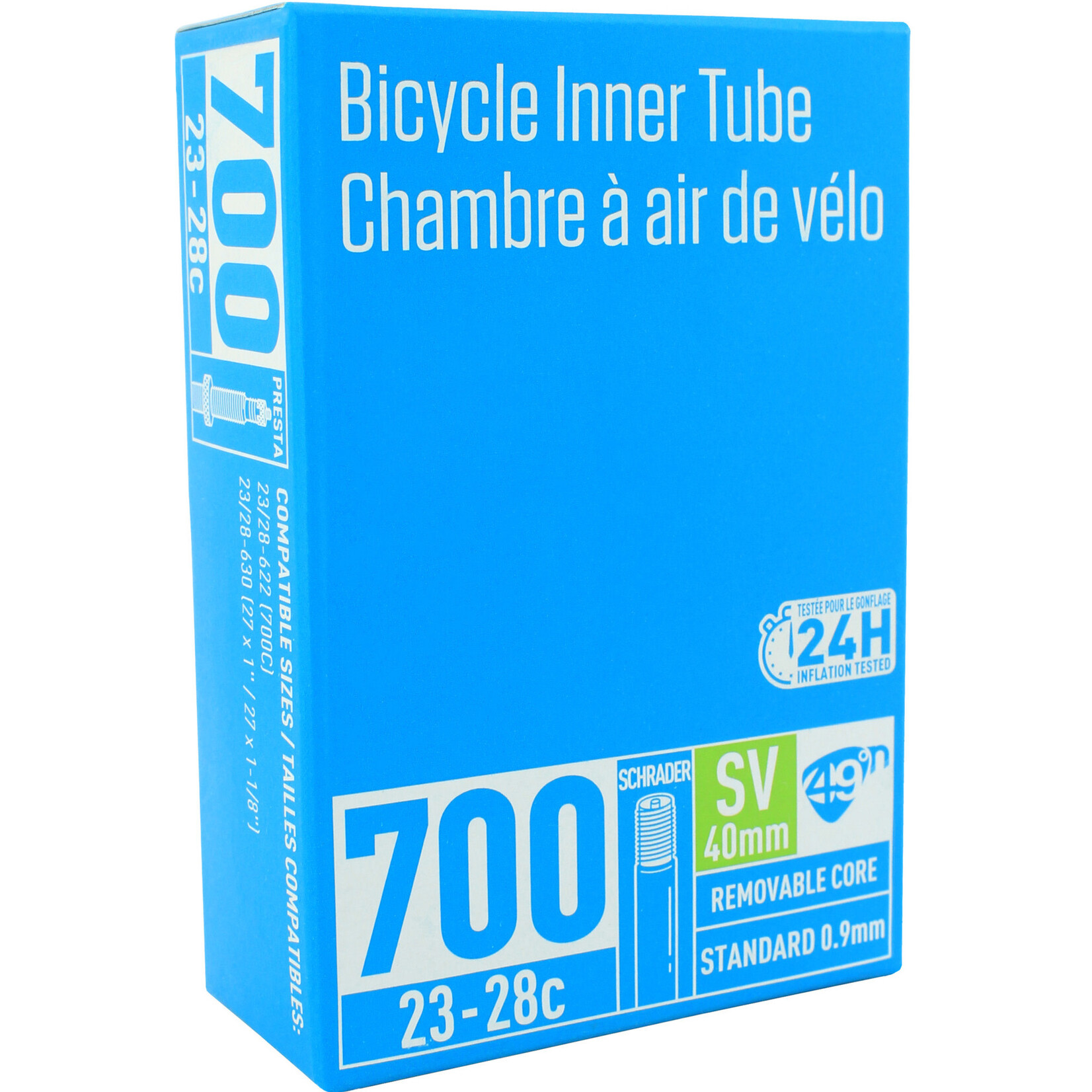 49N 49N 700C (622) x 23 - 28mm Inner Tube, Schrader 40mm