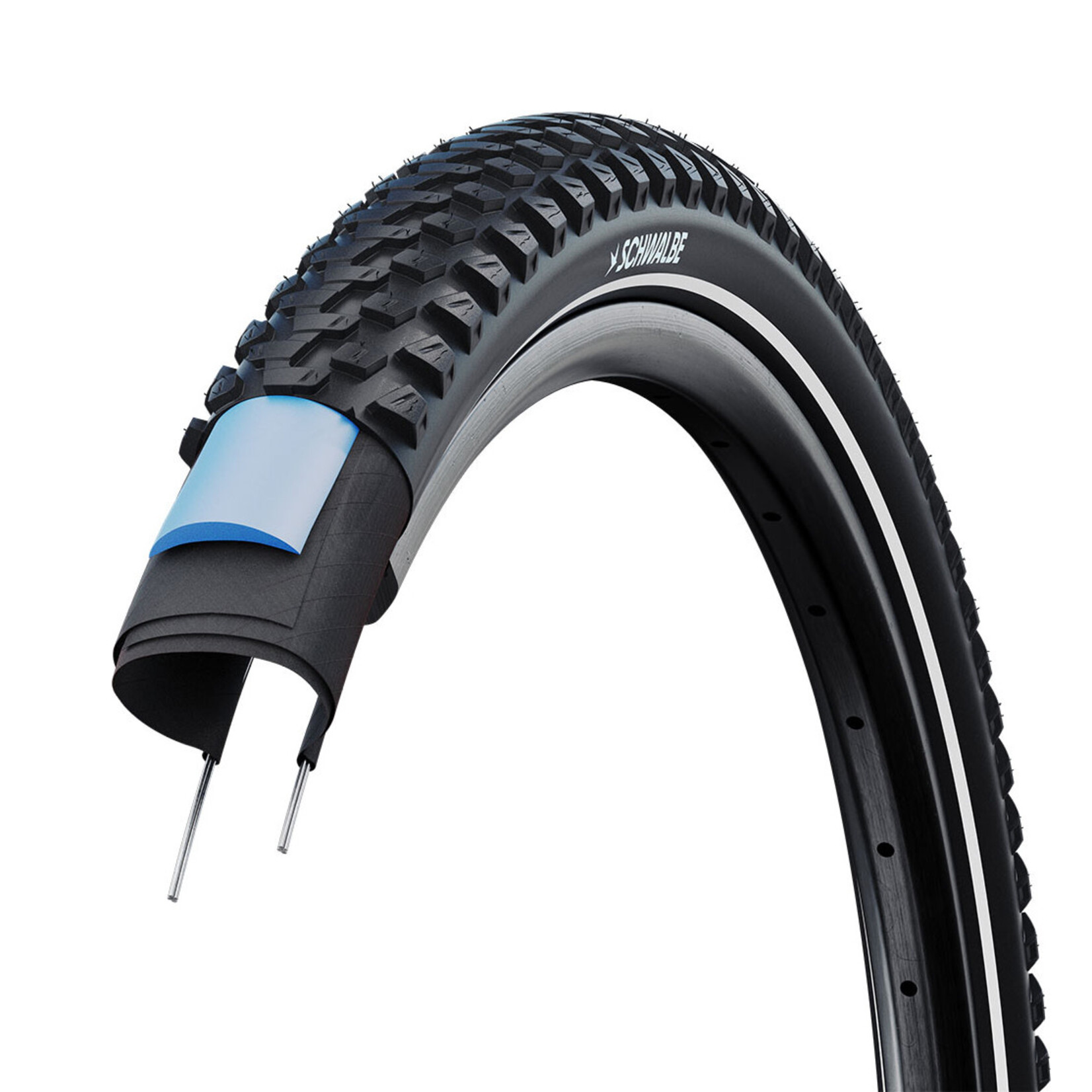 SCHWALBE Schwalbe Marathon Plus MTB Tire w/ Reflective Strip 26"