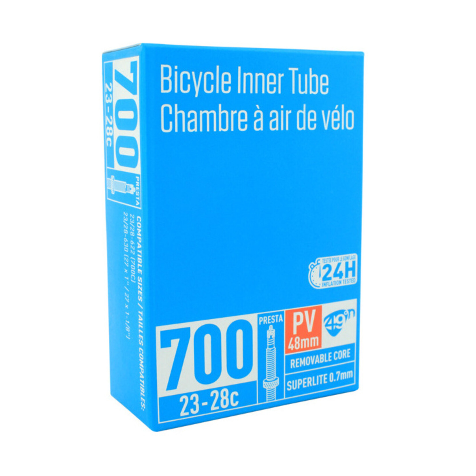 49N 49N 700C (622) Superlight Inner Tube, Presta 60mm