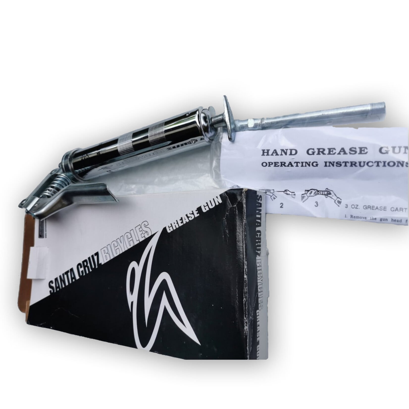 SANTA CRUZ Santa Cruz Lower Link Grease Gun w/ 3oz Grease Tube