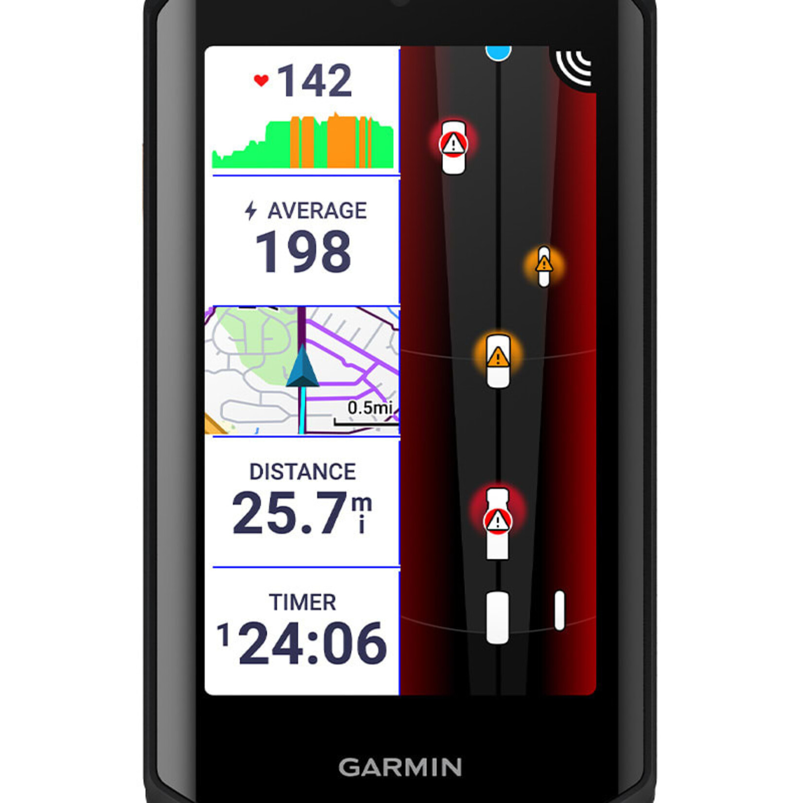 GARMIN Garmin Varia RearVue 820 Radar with Taillight, 100 Lumens
