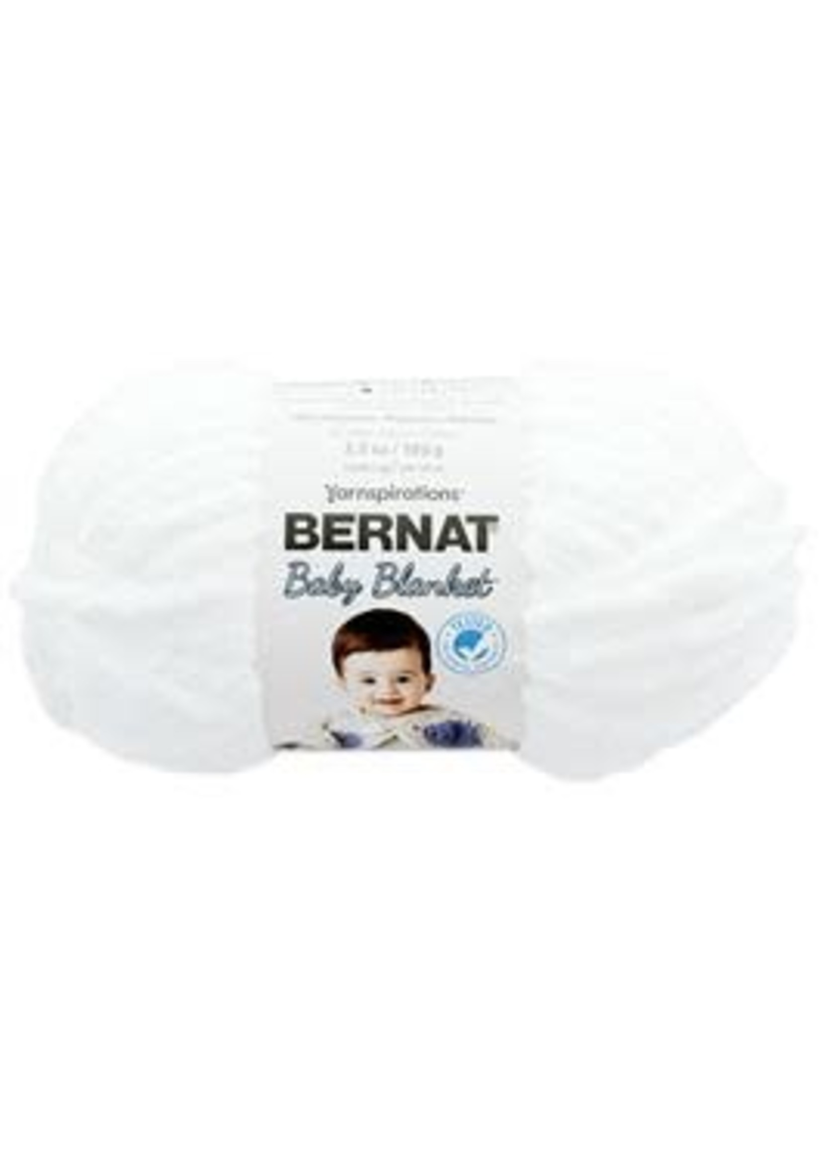 Bernat Baby Blanket Yarn Small Ball 3.5oz/100gm White