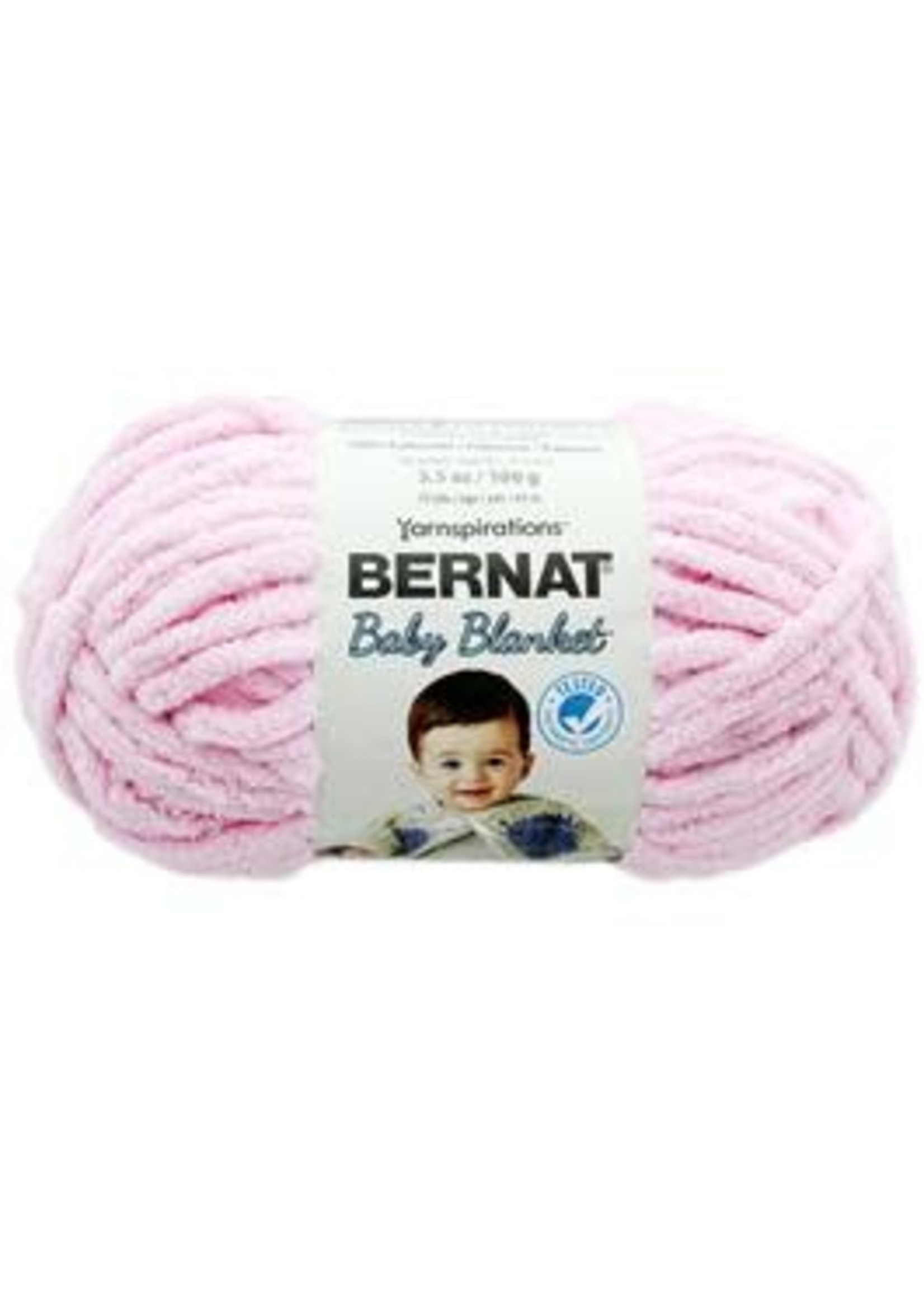 Bernat Baby Blanket Yarn Small Ball 3.5oz/100gm Baby Pink