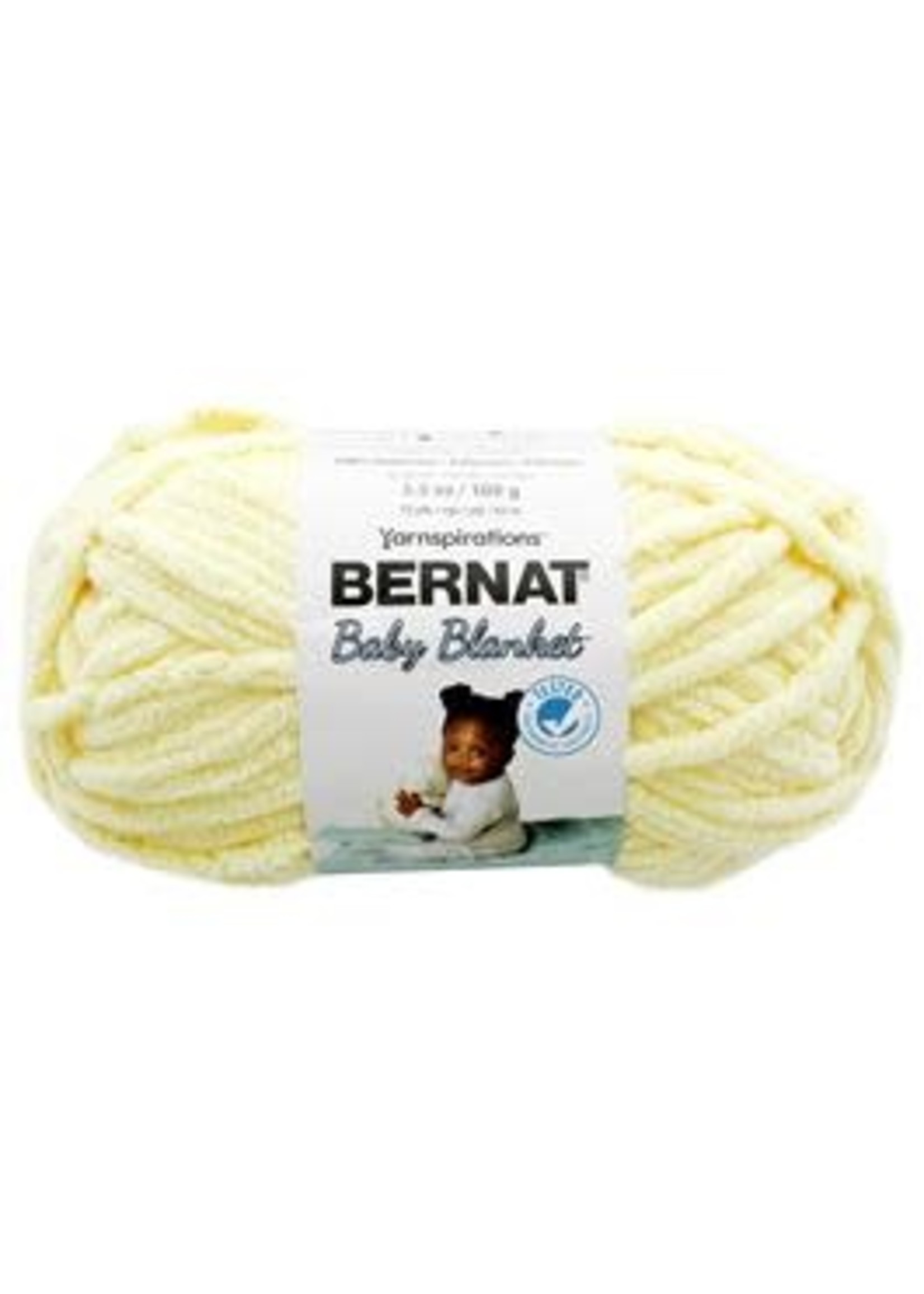 Bernat Baby Blanket Yarn Small Ball 3.5oz/100gm Baby Yellow