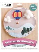 Leisure Arts Kit Embroidery 8" Hot Air Balloon