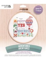 Leisure Arts Kit Cross Stitch 7" Adventures