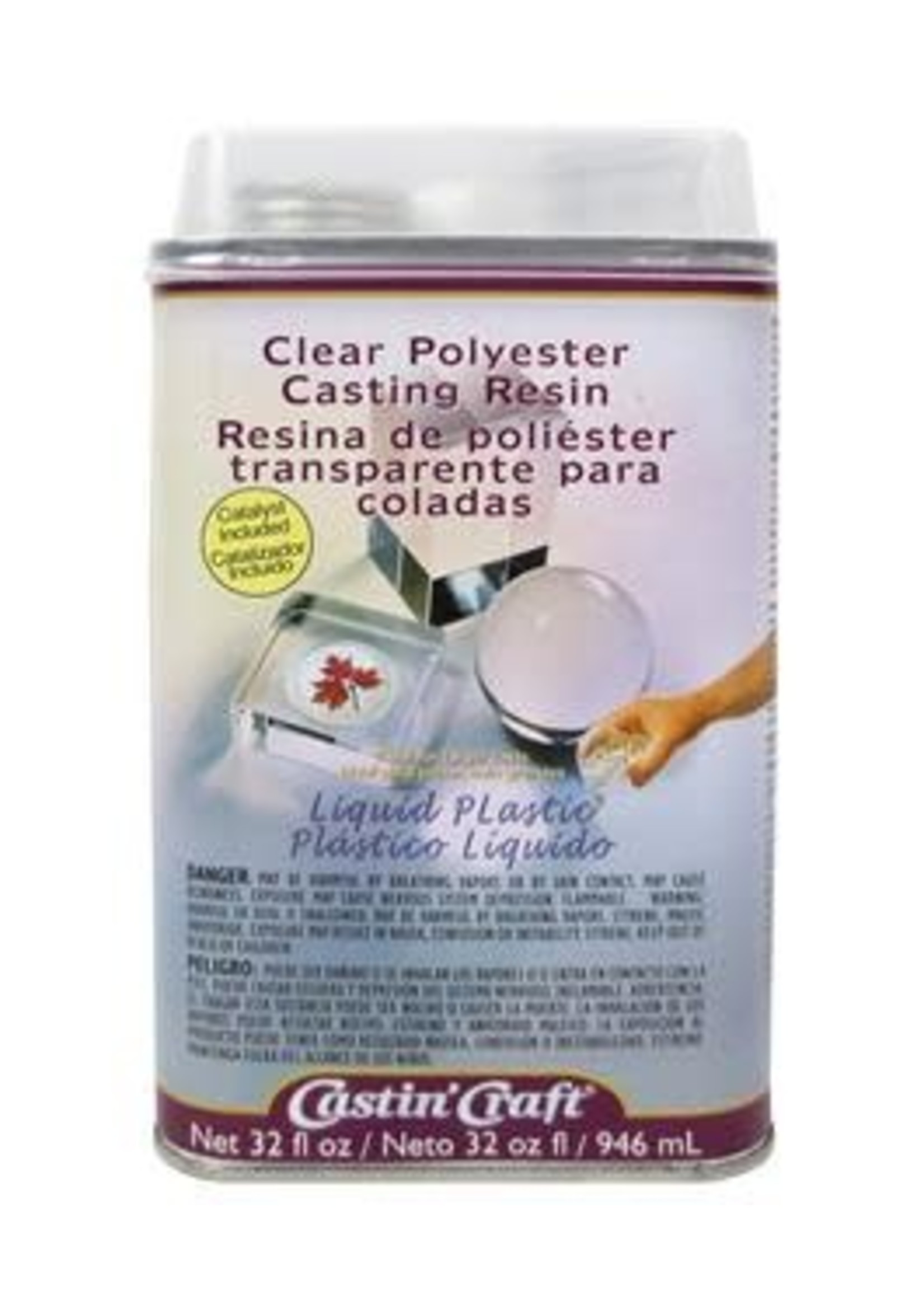 Castin'Craft Clear Poly Casting Resin w/ Catalyst 32oz