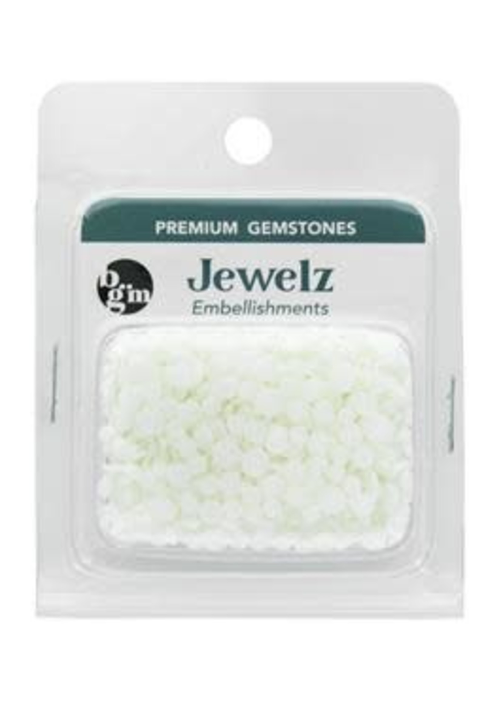 Buttons Galore Jewelz Alabaster White
