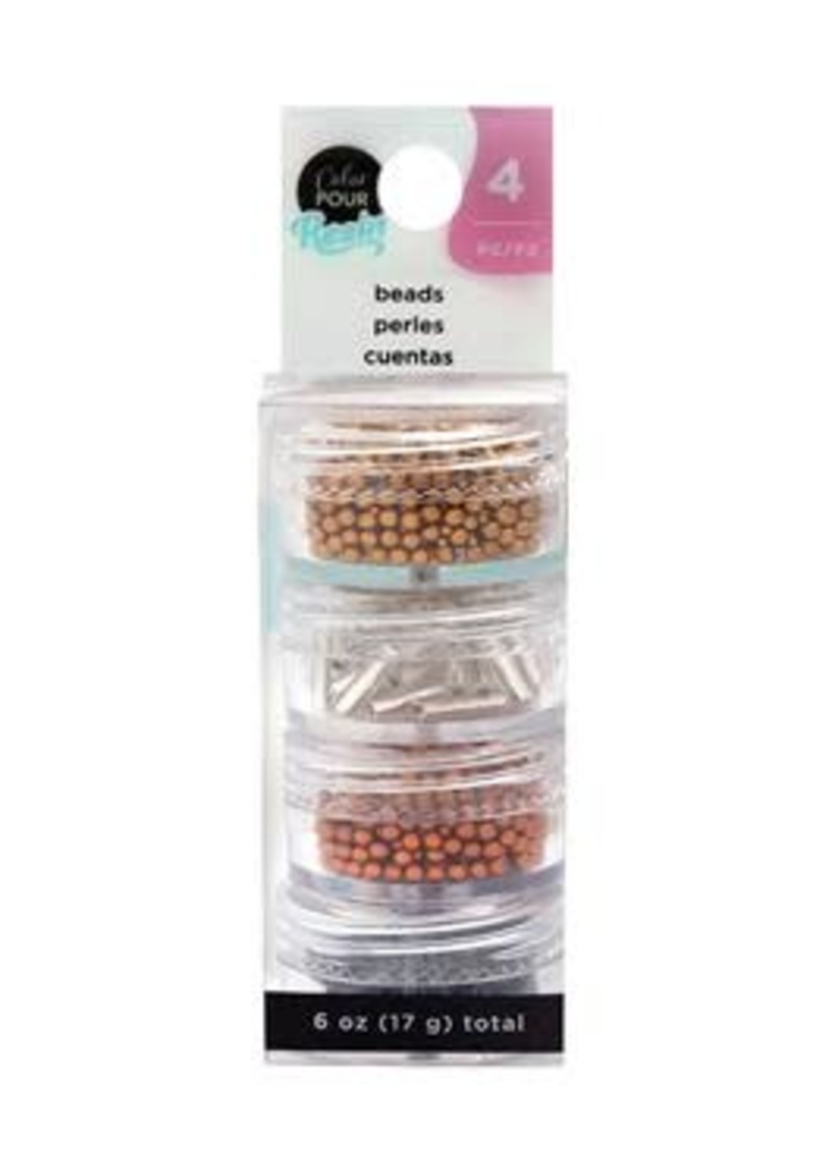 American Crafts Color Pour Resin Mix In Beads Metallic