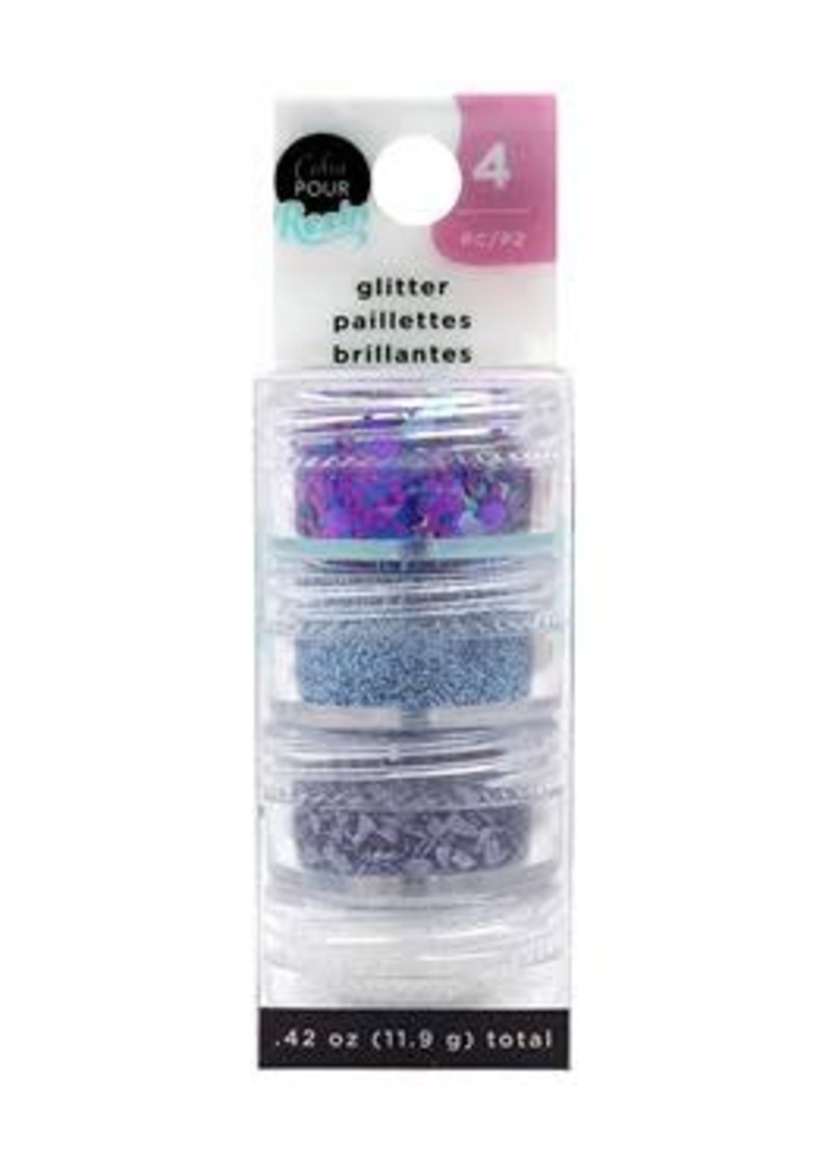 American Crafts Color Pour Resin Mix In Glitter Geode