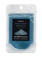 Alumilite PolyColor Resin Powder 1⁄2oz Blue Earth Metallic