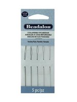 Beadalon Beading Needles Collapsible Eye 2.5" Variety Pack 5pc